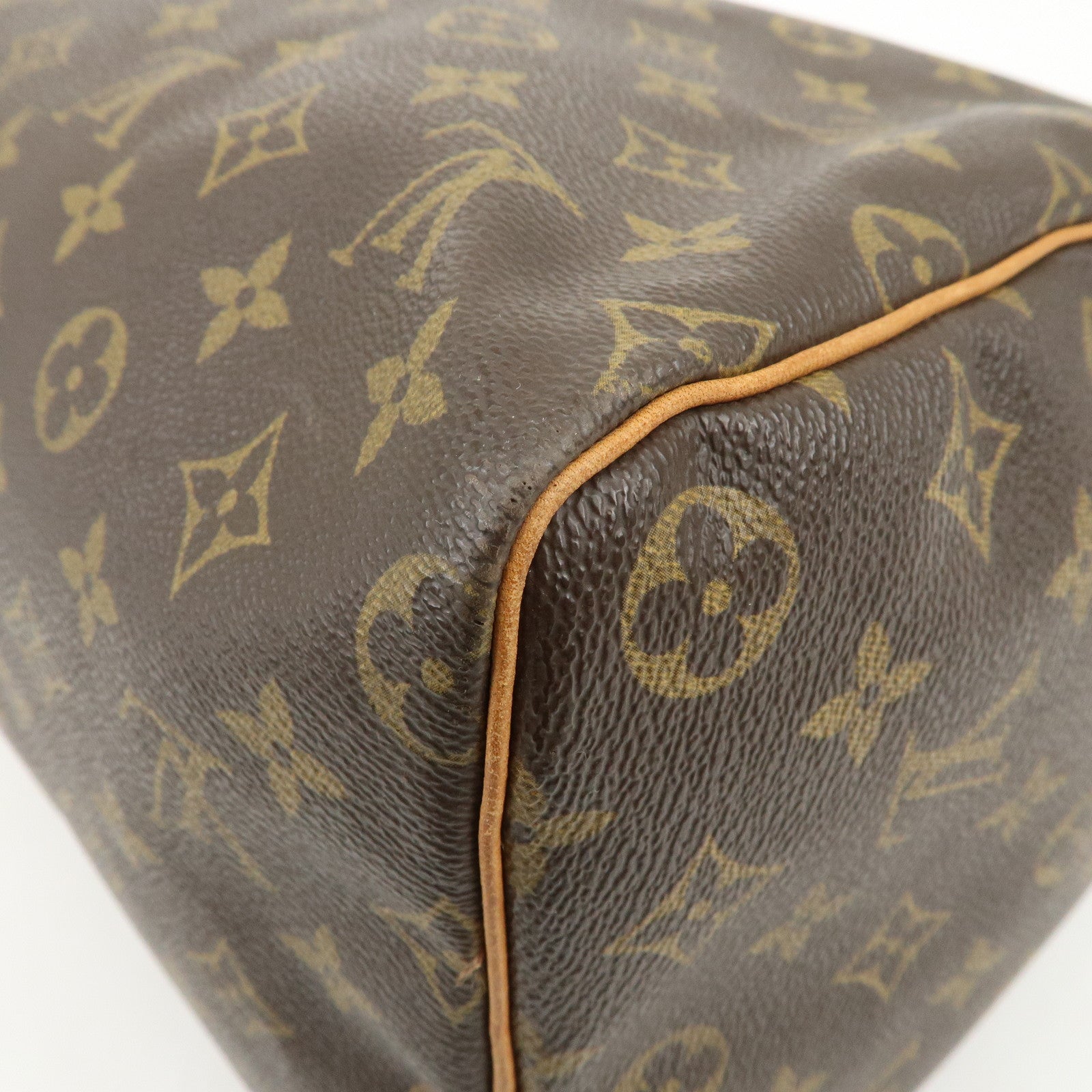 Louis Vuitton Monogram Speedy 40 Hand Bag Boston Bag Brown M41522
