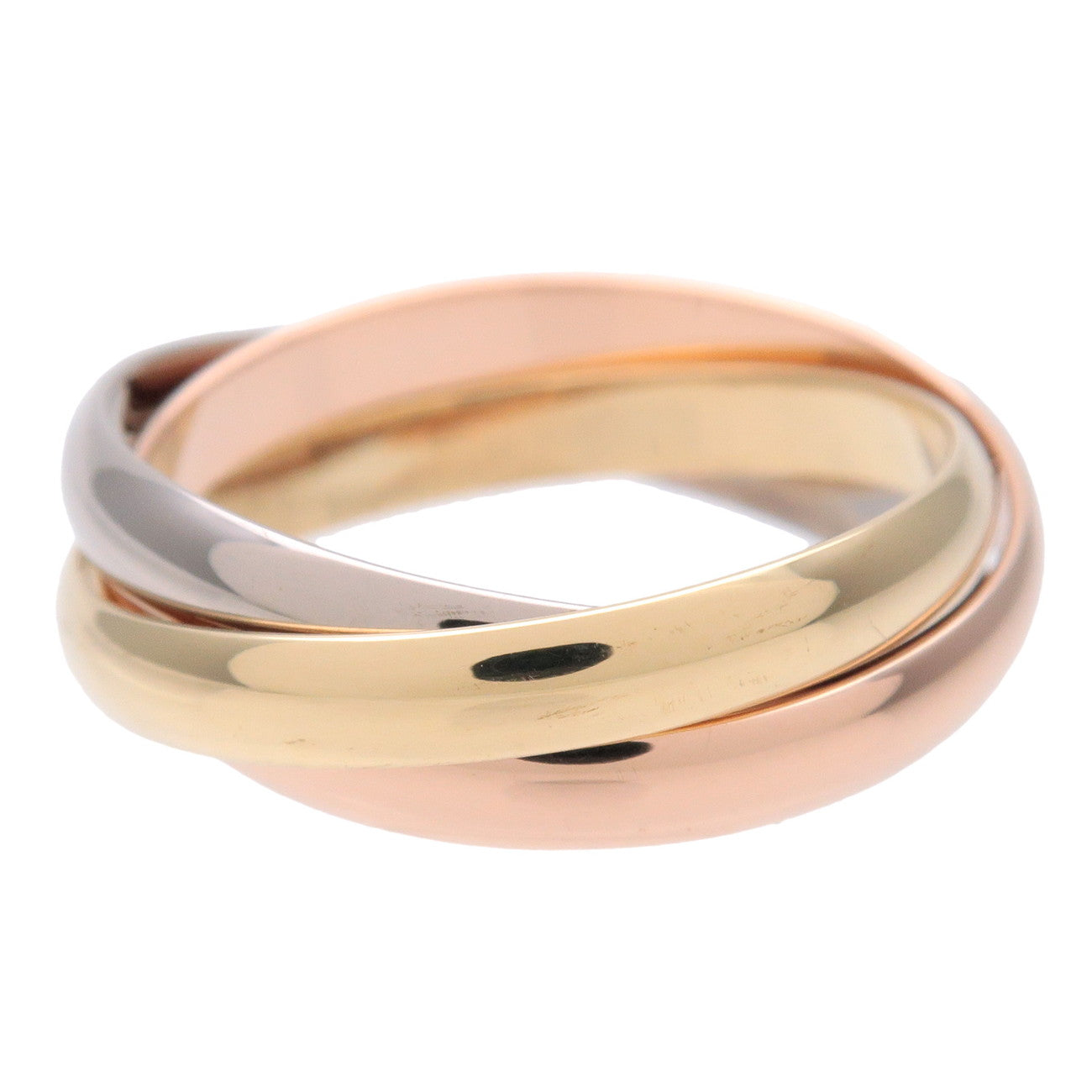 Cartier Trinity Ring SM K18 750YG/WG/PG #51 US6 EU51 HK13