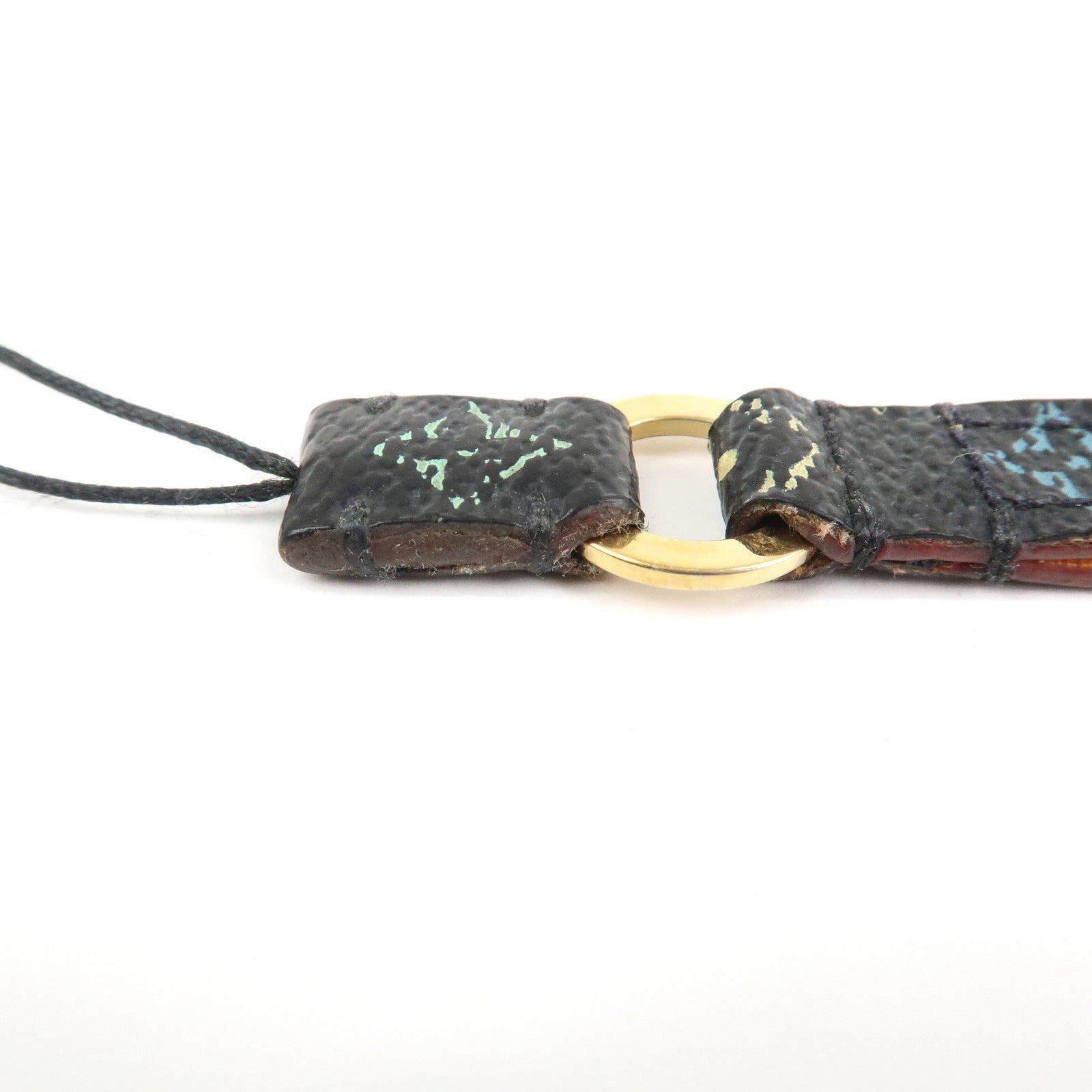 Louis Vuitton Monogram Mobile Strap Noir Multicolor M92598