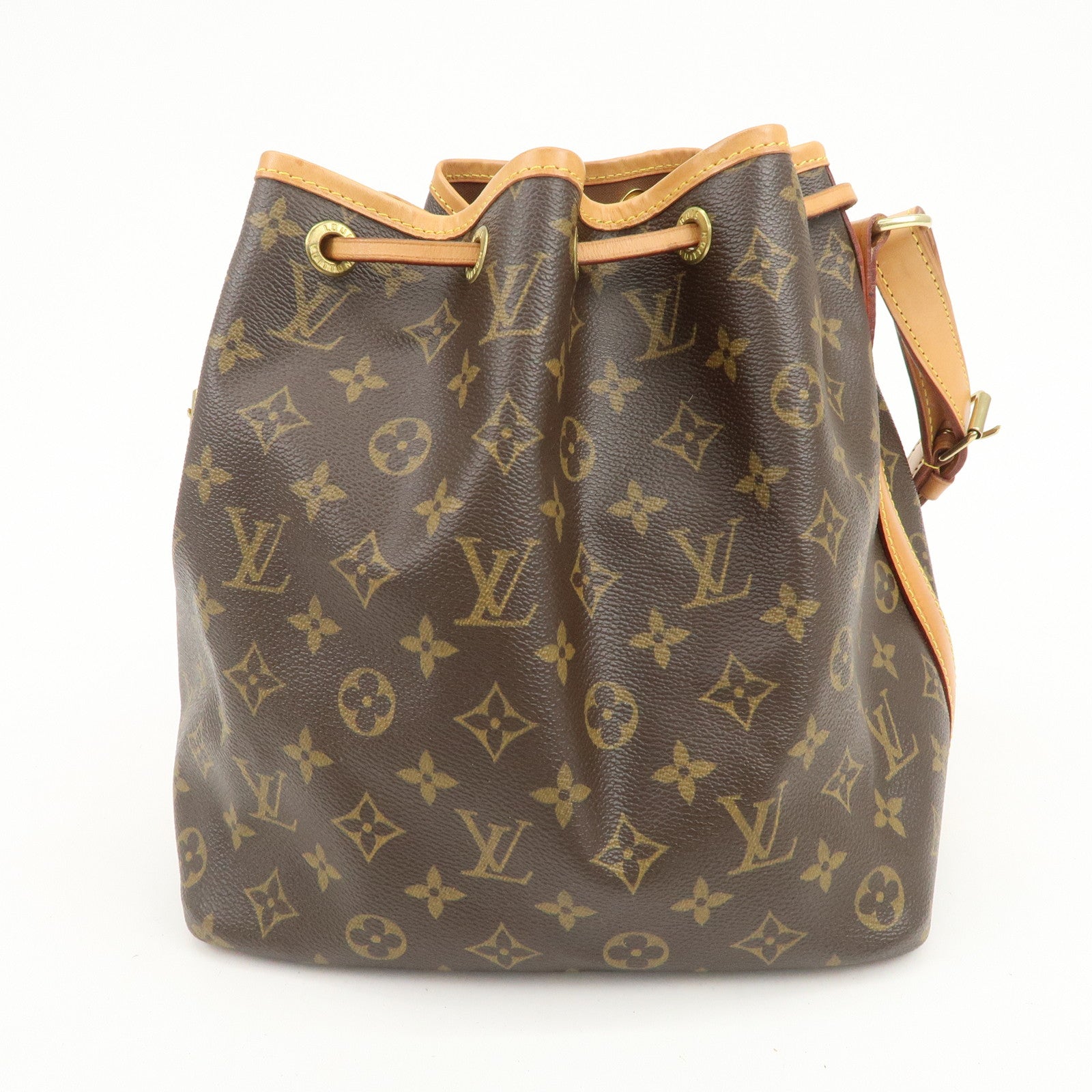 Louis Vuitton Monogram Petit Noe Shoulder Bag Brown M42226