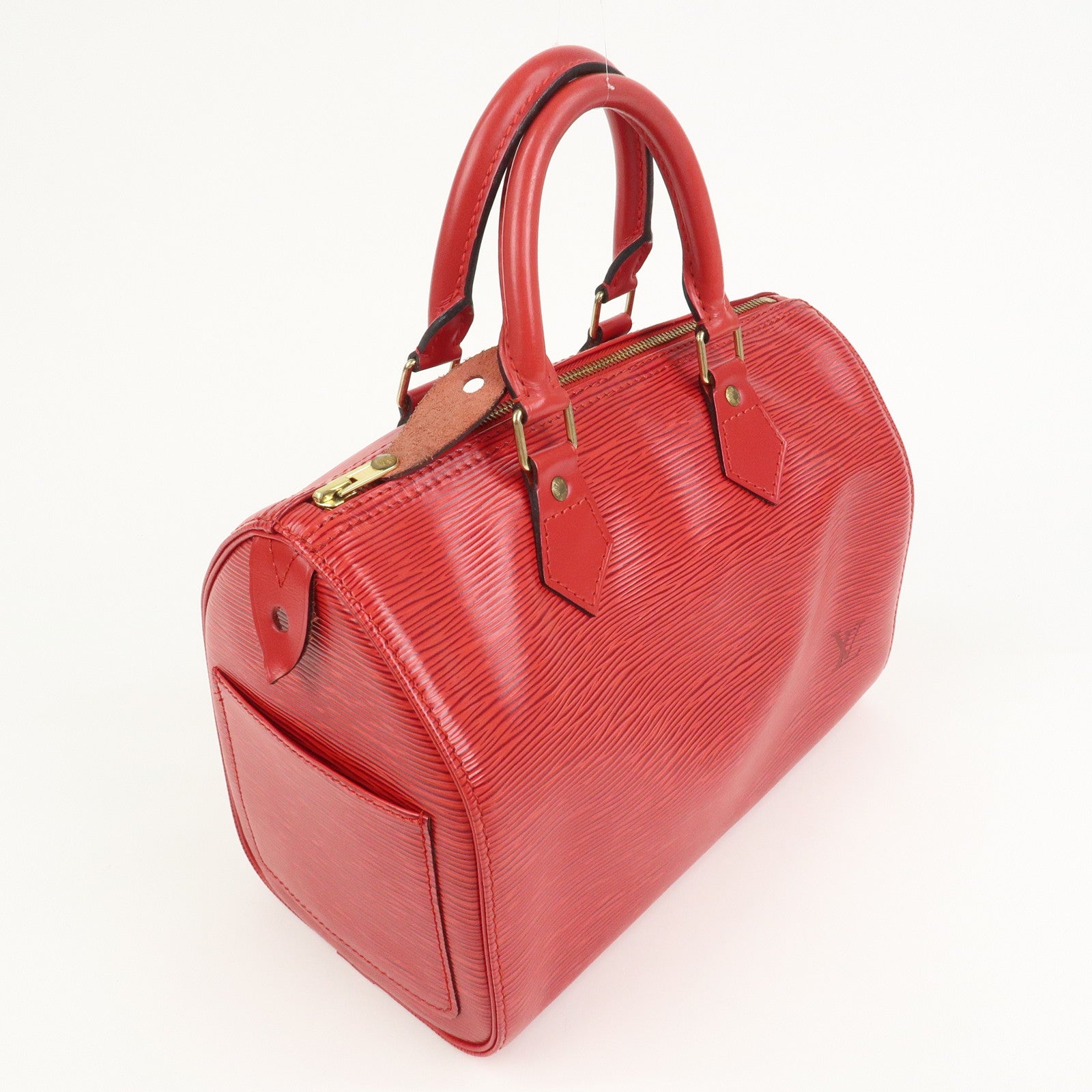 Louis Vuitton Epi Leather Speedy 30 Boston Bag Castilian Red M41526