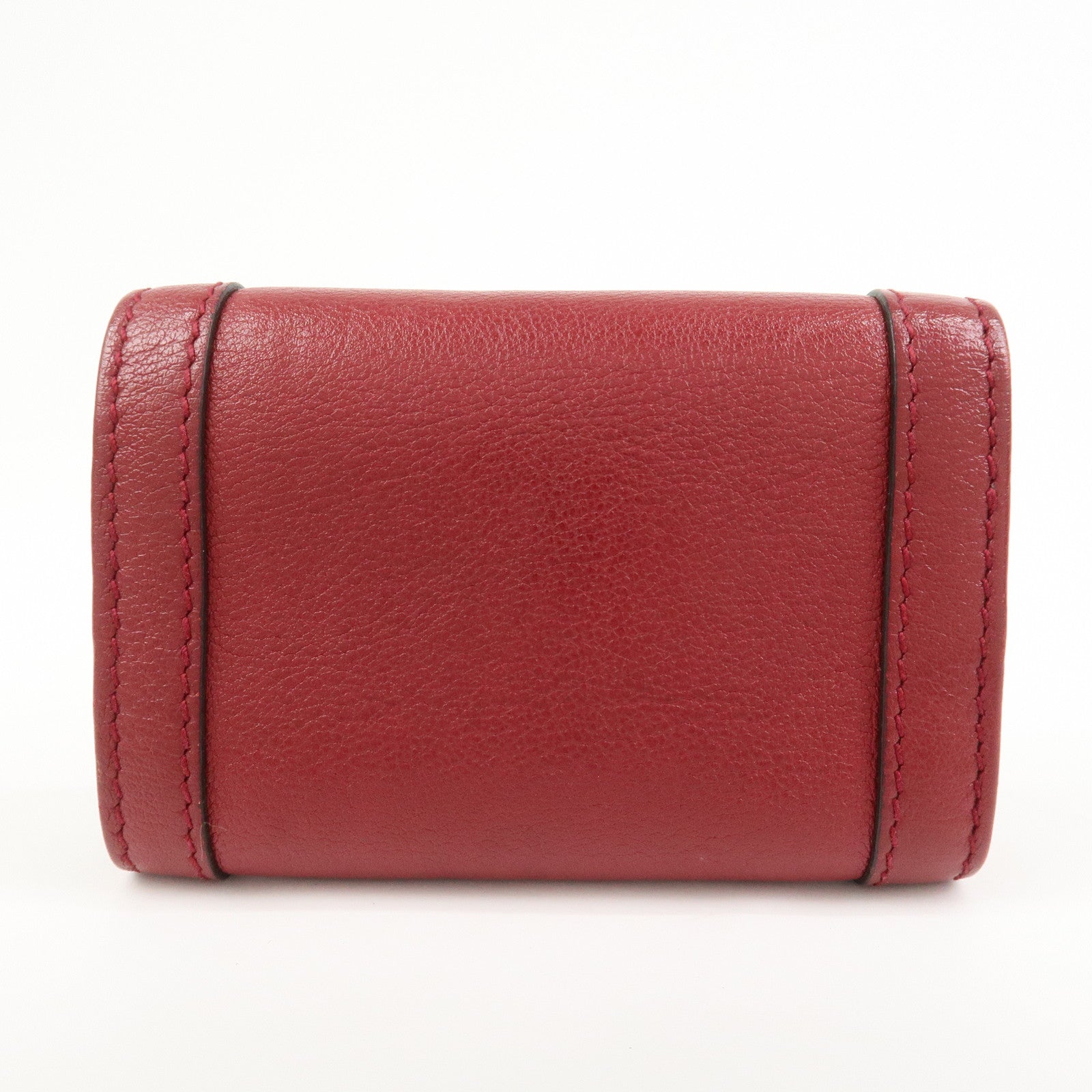 GUCCI GG Marmont Bamboo Leather 6 Key Rings Key Case Red 658636