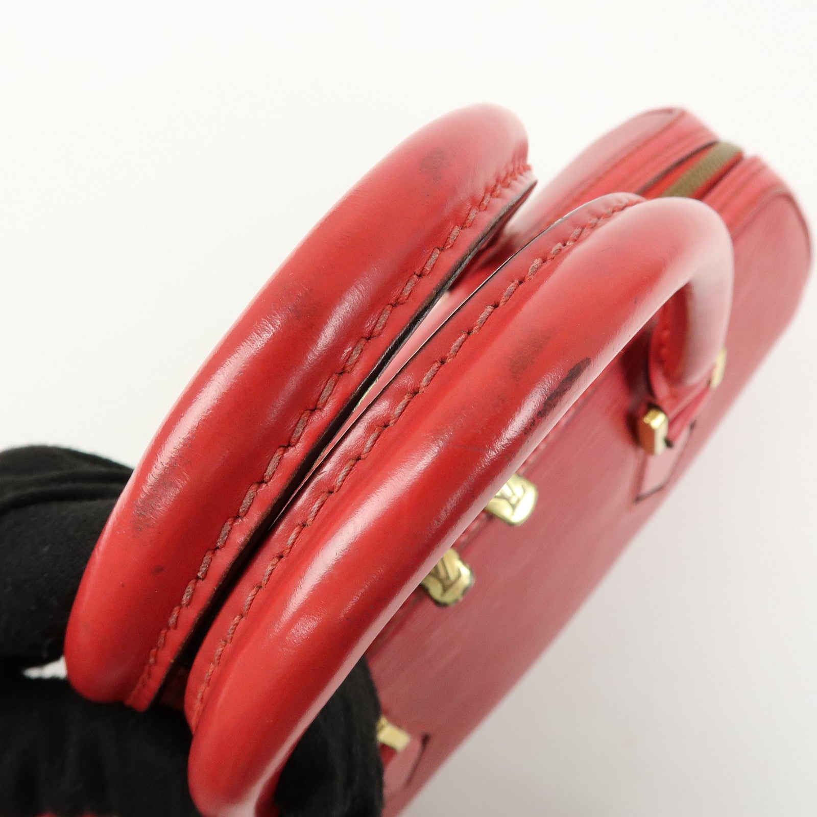 Louis Vuitton Epi Leather Jasmine Hand Bag Castilian Red M52087