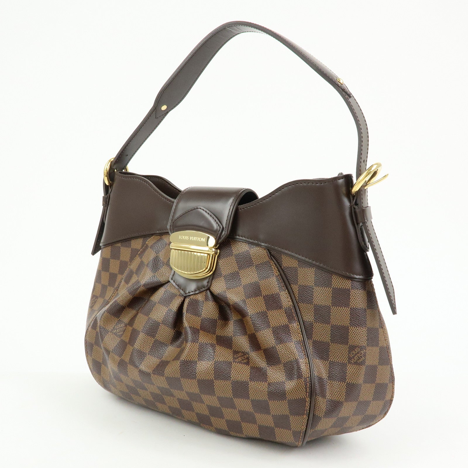 Louis Vuitton Damier Ebene Sistina GM Shoulder Bag Brown N41540