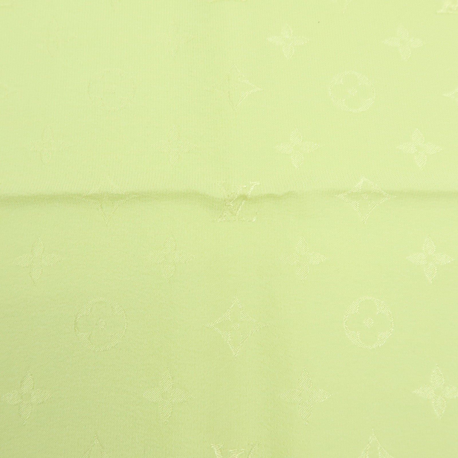 Louis Vuitton Monogram Silk 100% Scarf 85x85 Light Green