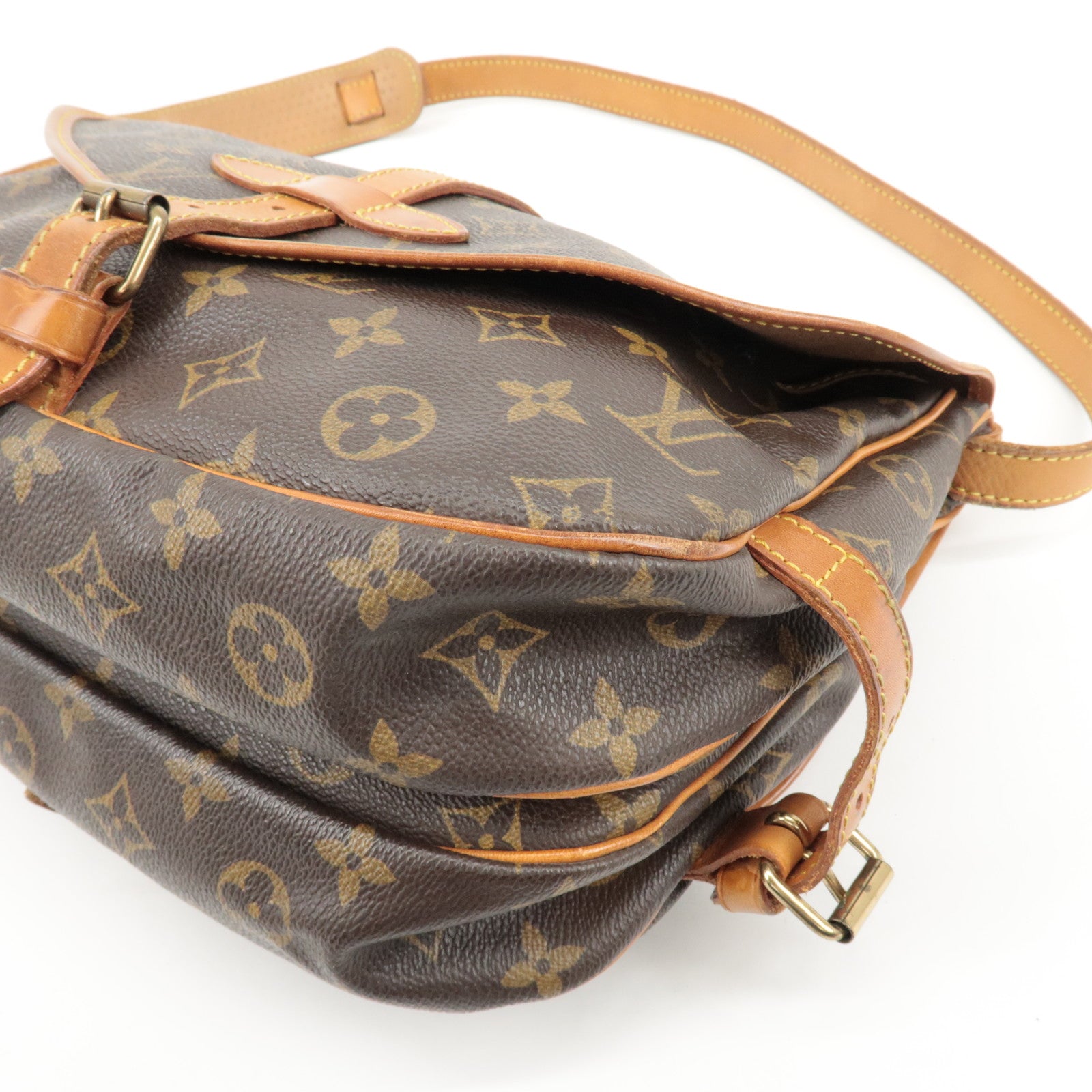 Louis Vuitton Monogram Saumur 30 Shoulder Bag Brown M42256 Used
