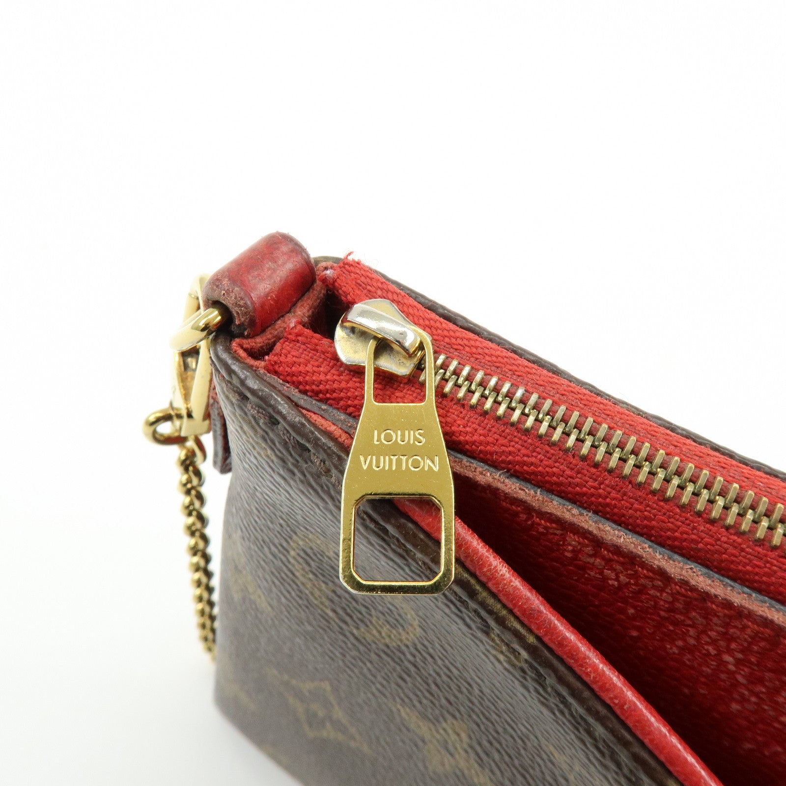 Louis Vuitton Monogram Pallas Clutch 2Way Bag Cerise M41638