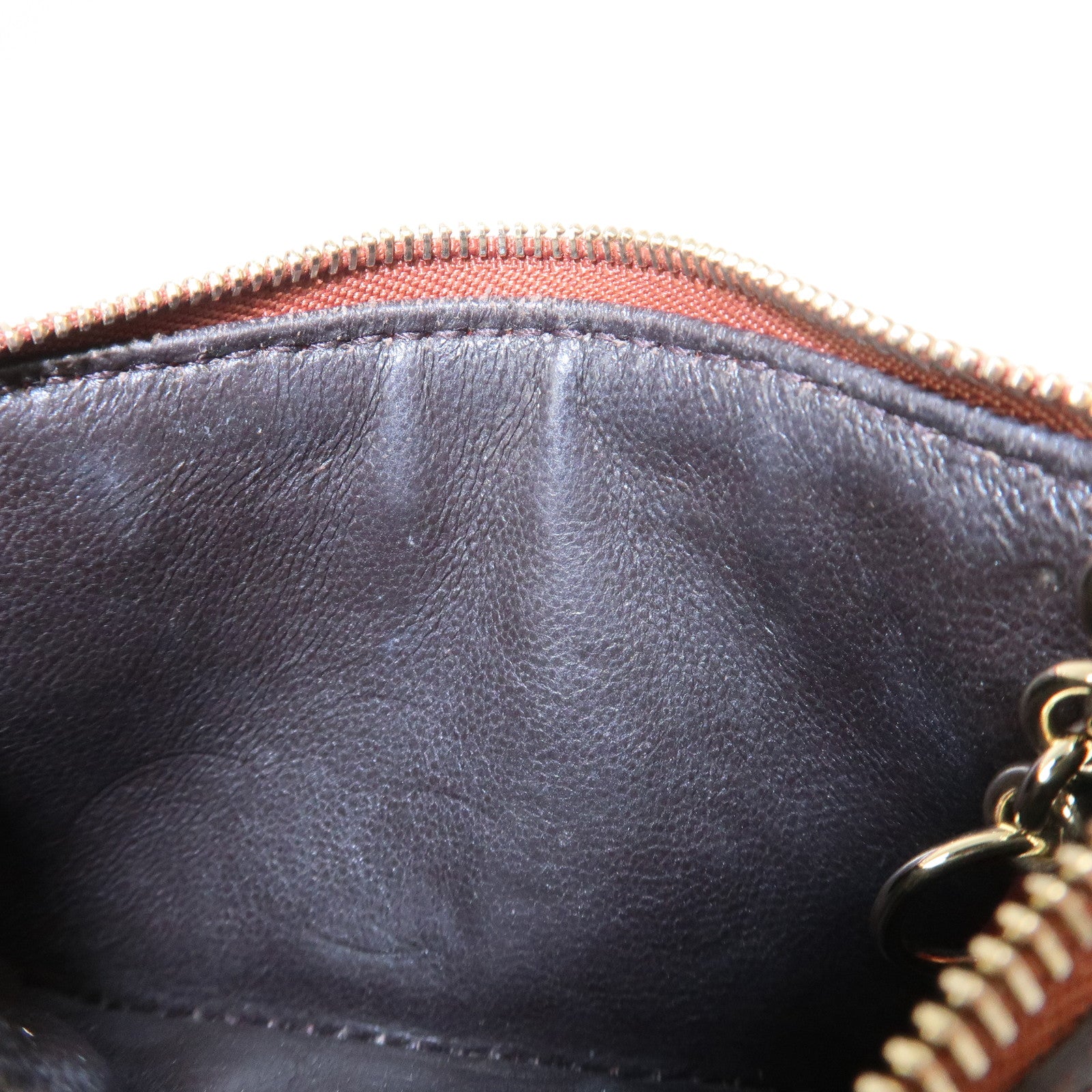 GUCCI Guccissima Leather Coin Case Key Hook Brown 233183