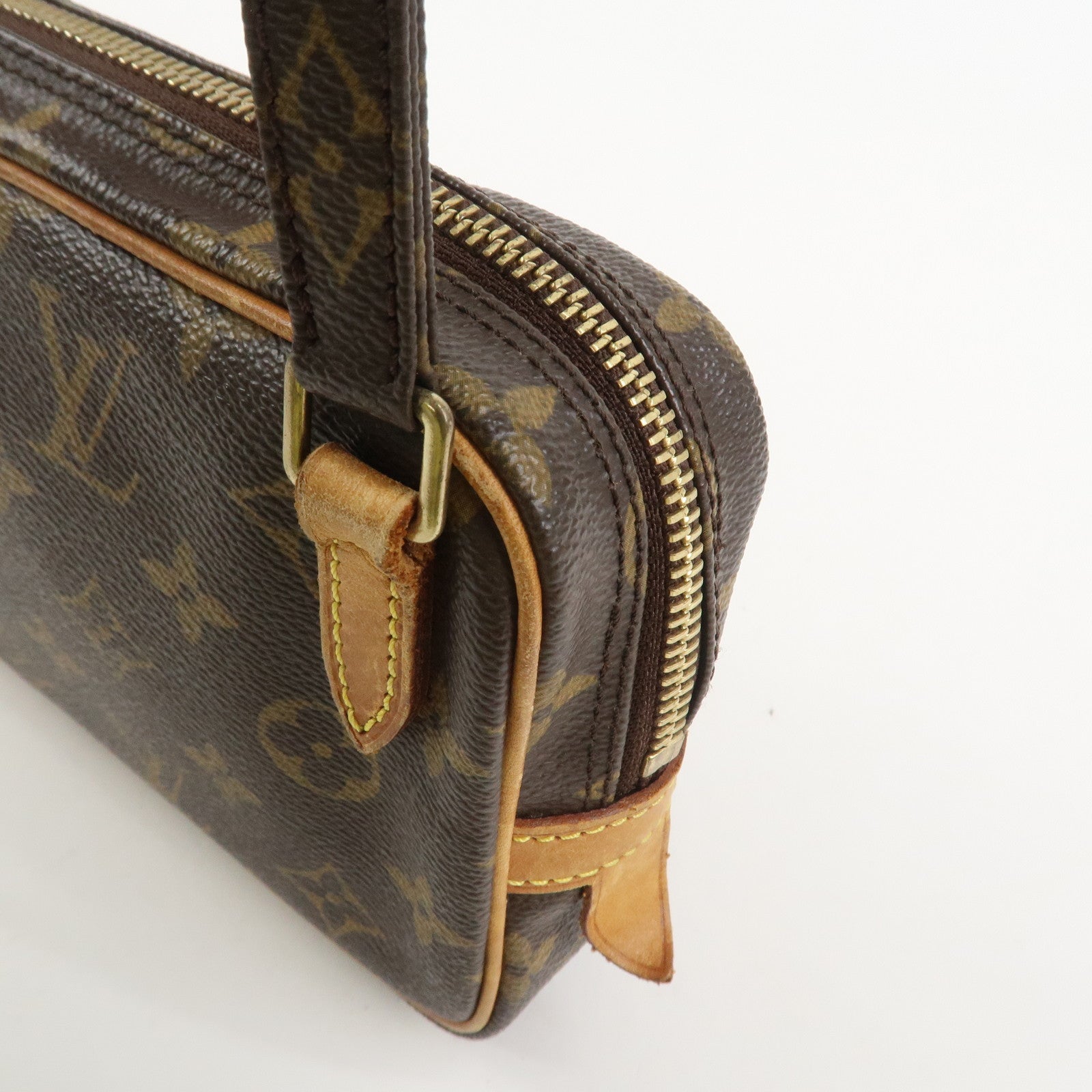 Louis Vuitton Monogram Pochette Marly Bandouliere Bag Brown M51828