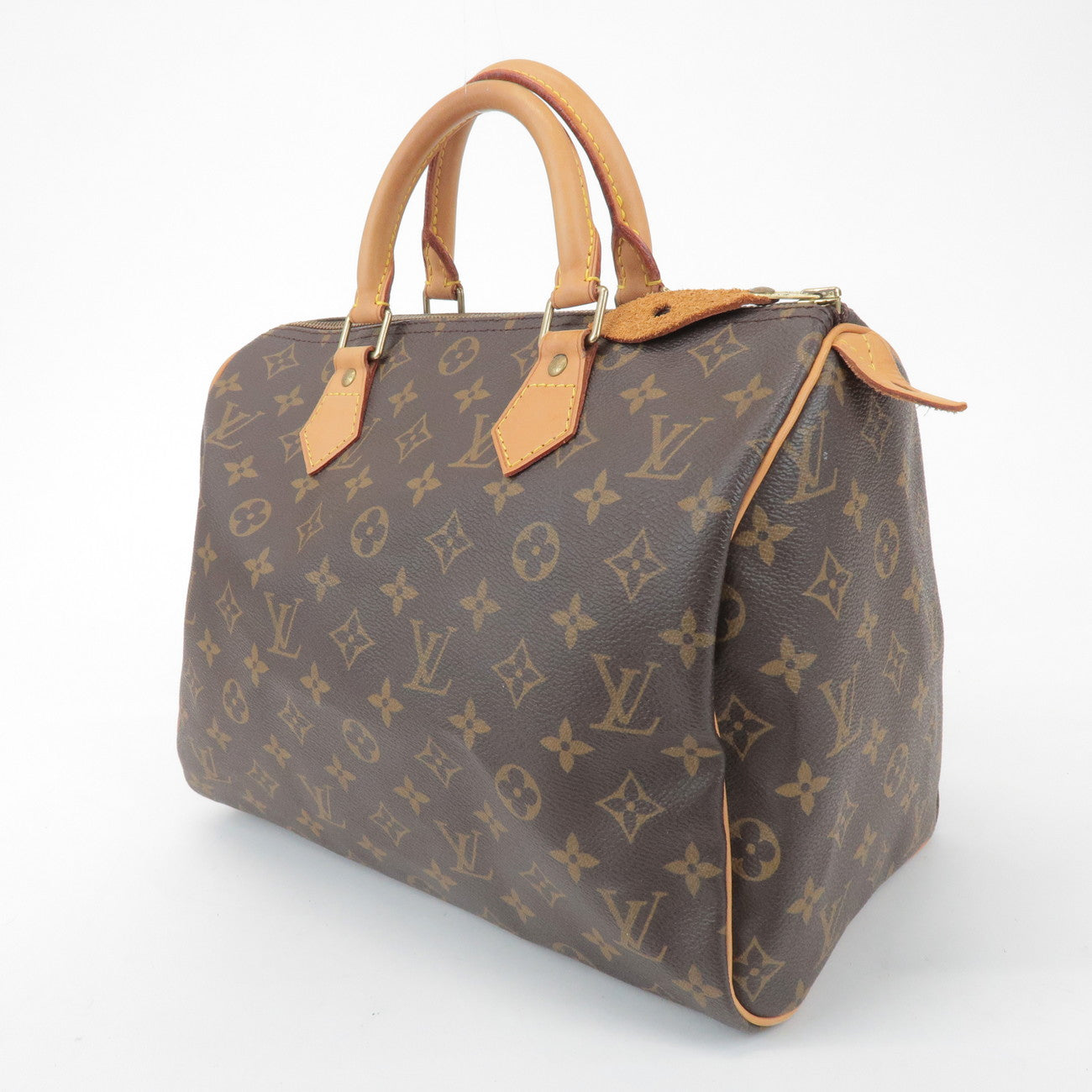 Louis Vuitton Monogram Speedy 30 Boston Bag Hand Bag Brown M41526