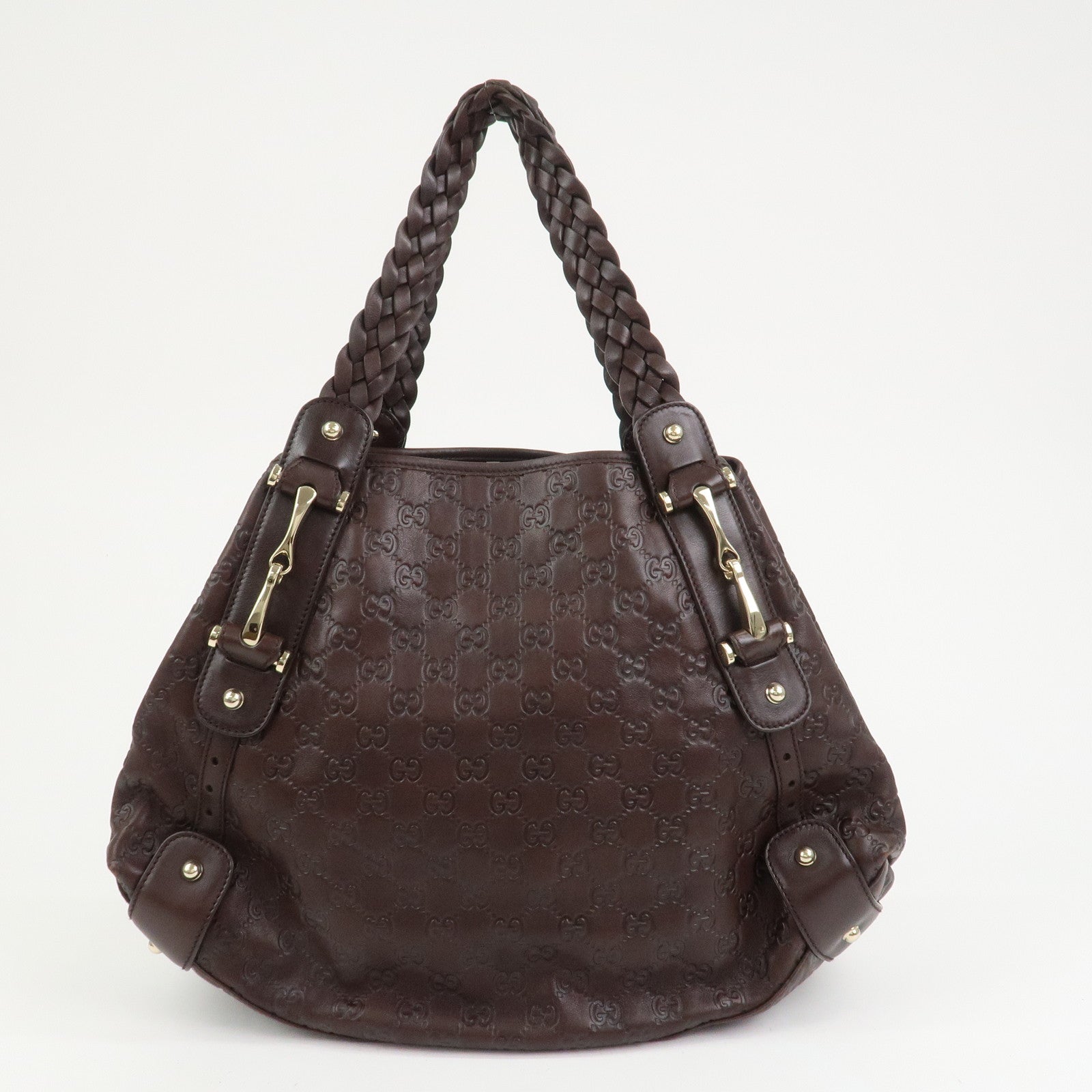 GUCCI Horsebit Guccissima Leather Hand Bag Shoulder Bag 137621