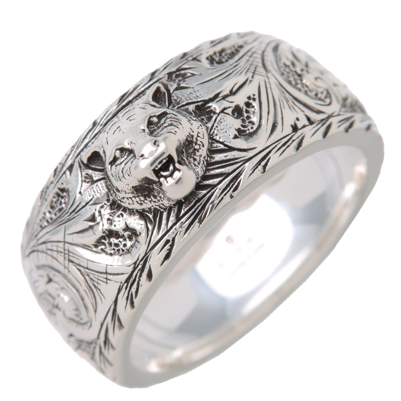 GUCCI Tiger Head Ring SV925 Silver #21 US9.25 EU60 HK20.5
