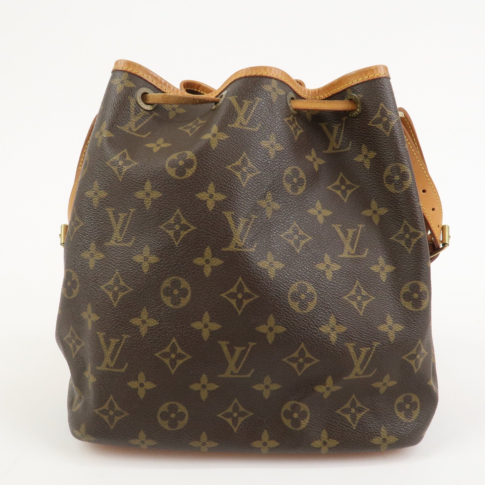 Louis Vuitton Monogram Petit Noe Shoulder Bag Brown M42226