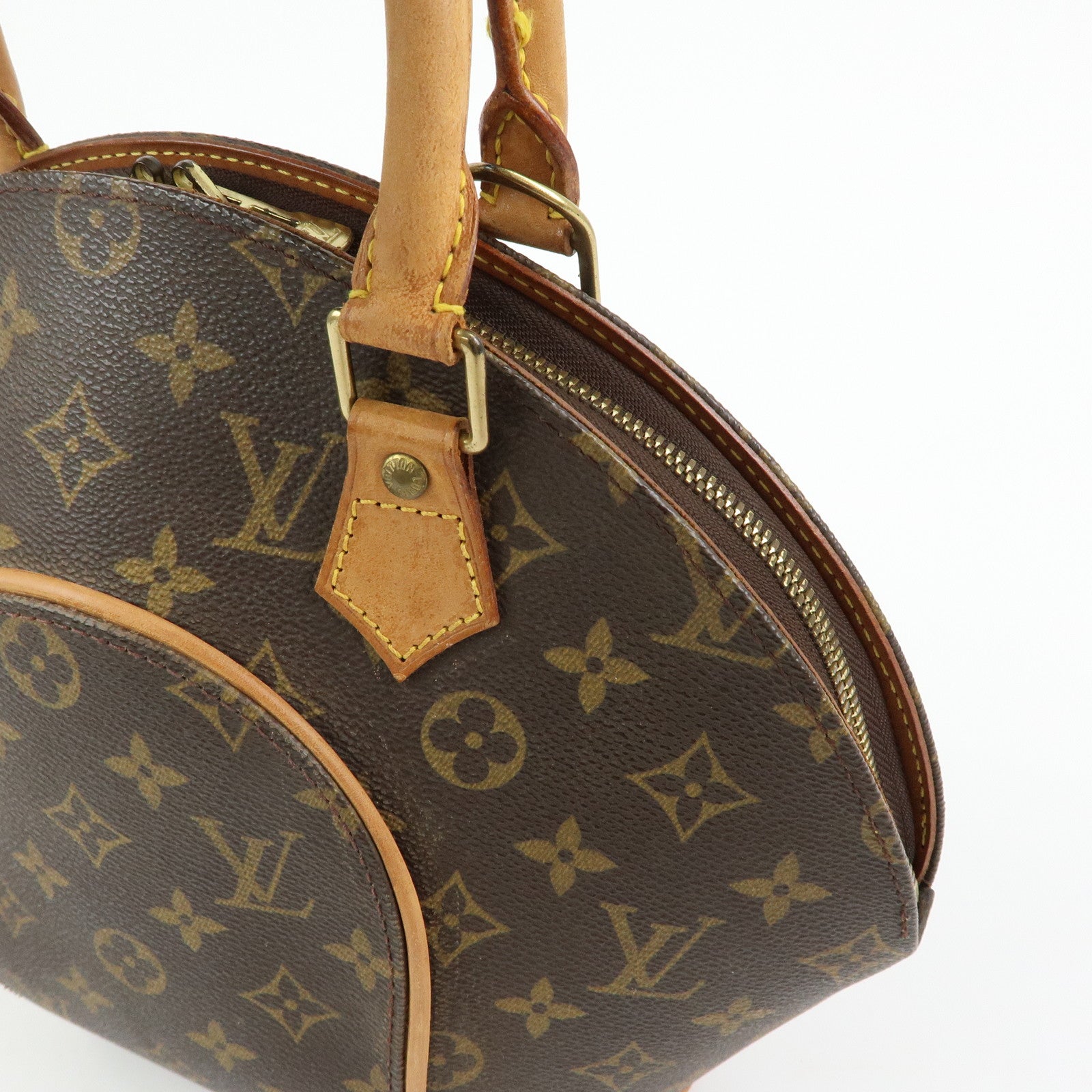 Louis Vuitton Monogram Ellipse PM Hand Bag Brown M51127