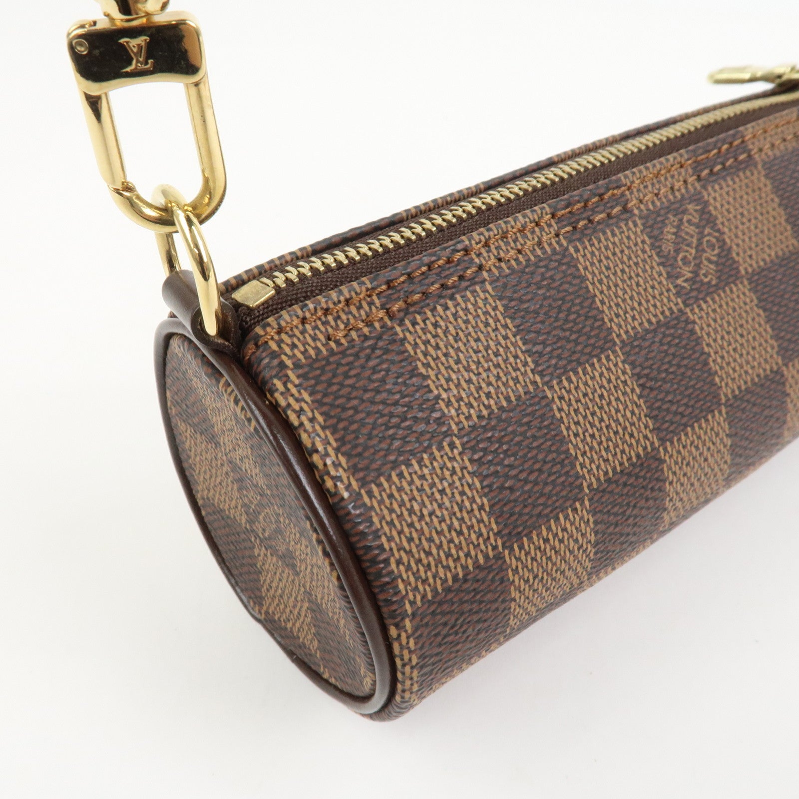 Louis Vuitton Damier Ebene Mini Pouch for Papillon Bag Brown