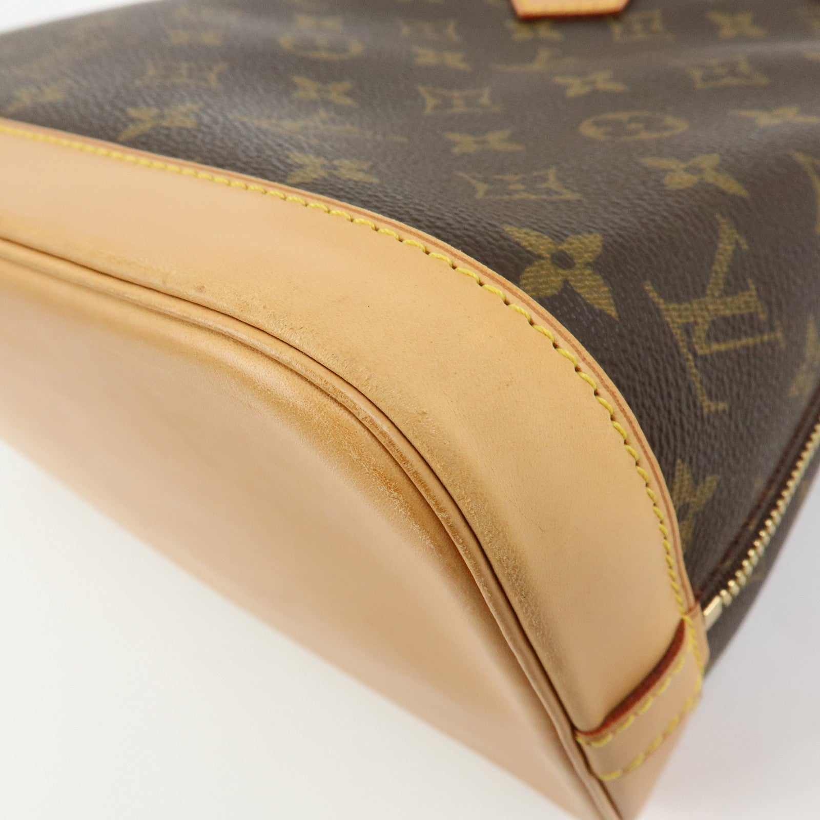 Louis Vuitton Monogram Alma Hand Bag Brown M51130
