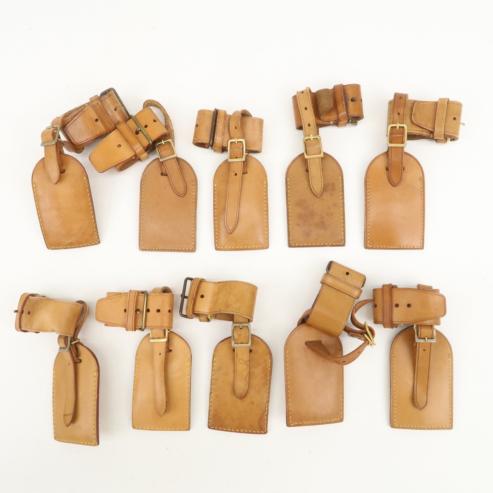 Louis Vuitton Set of 10 Leather Name Tag & Poignet