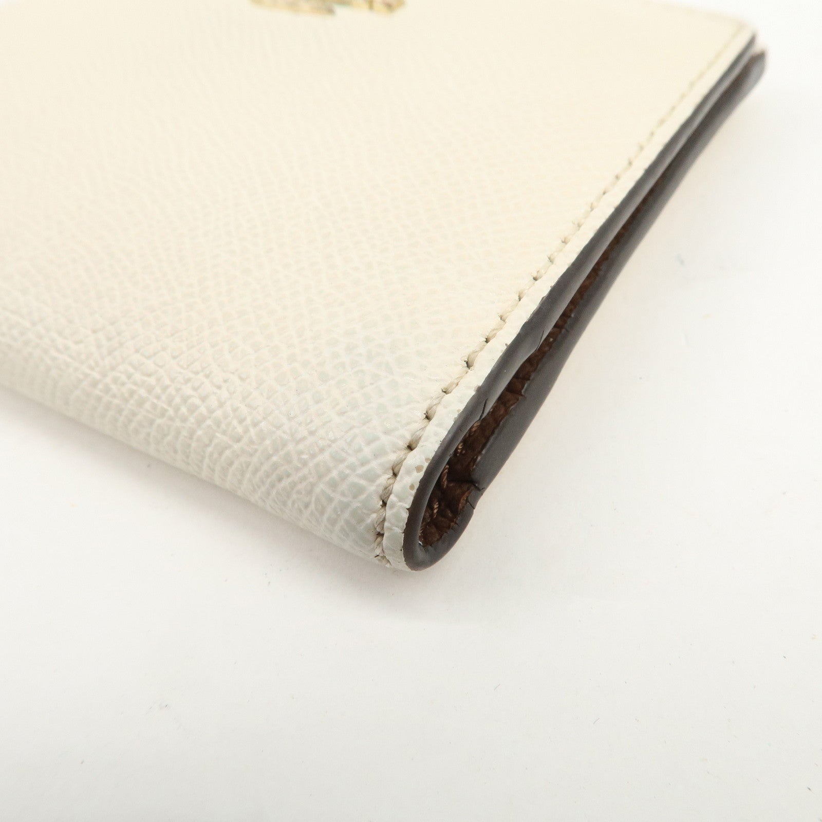 COACH Set of 3 Pouch Wallet Coin Case Brown Light Blue Black Ivory