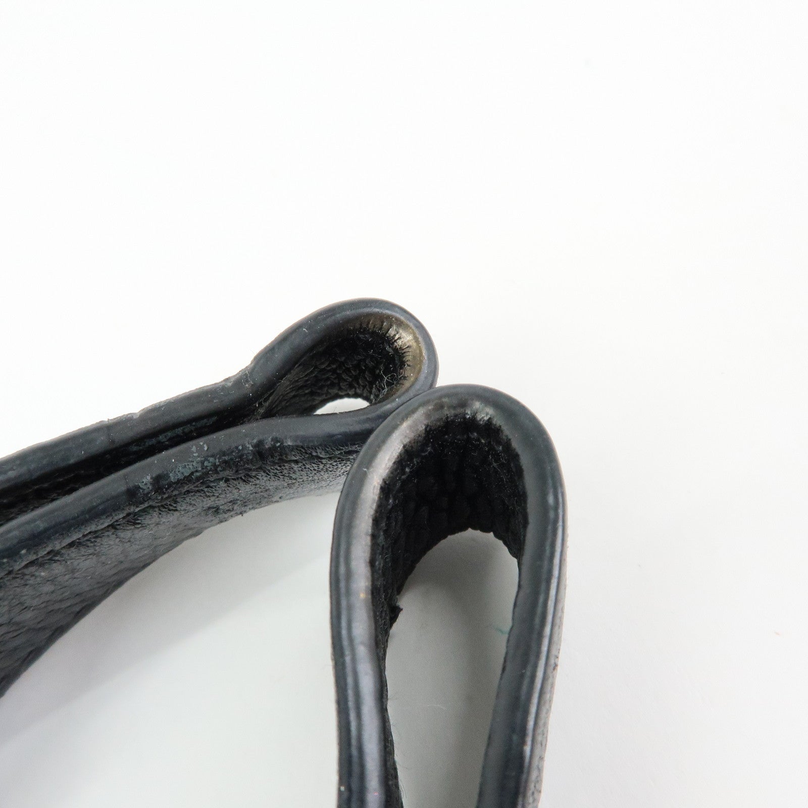 PRADA Triangle Logo Calf Leather 2Way Hand Bag Shoulder Bag Black