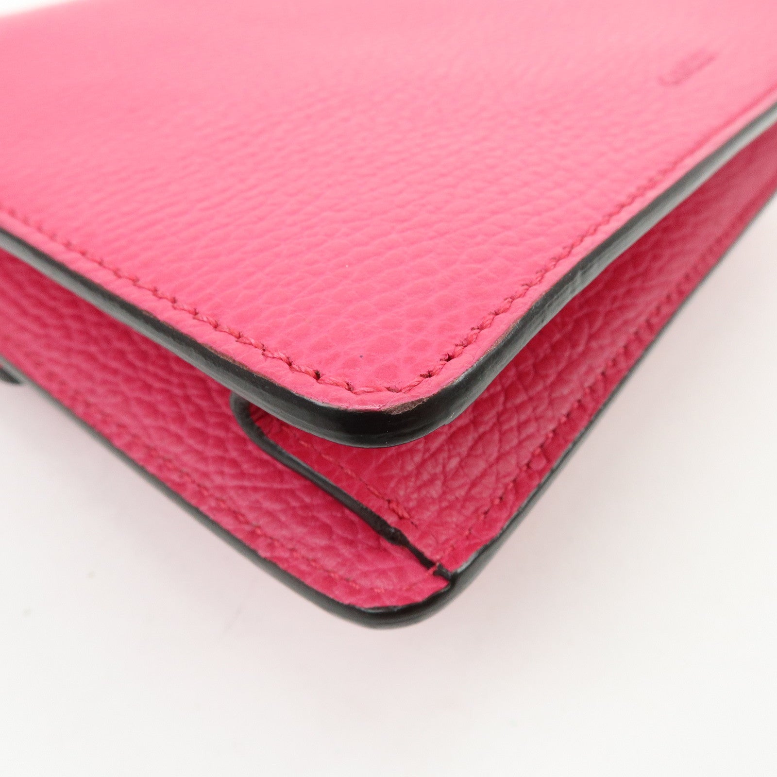GUCCI Dionysus Leather Small Chain  Shoulder Bag Hot Pink 421970