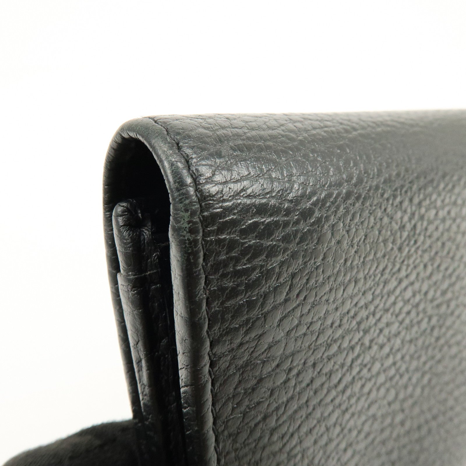 GUCCI GG Marmont Leather Long Wallet Black 456116