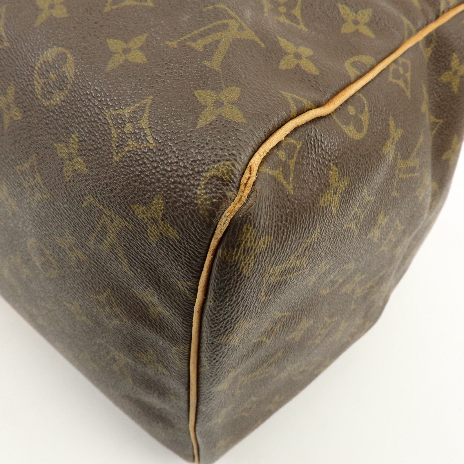 Louis Vuitton Monogram Sac Souple 55 Boston Bag Brown M41622
