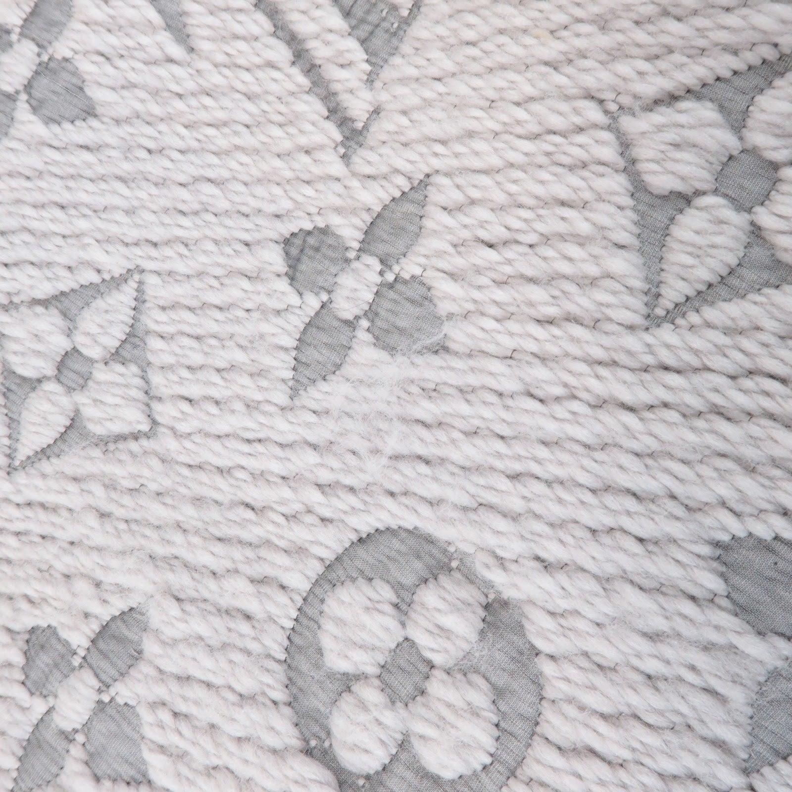 Louis Vuitton Monogram Escharp Logomania Scarf Gris Perle M74742