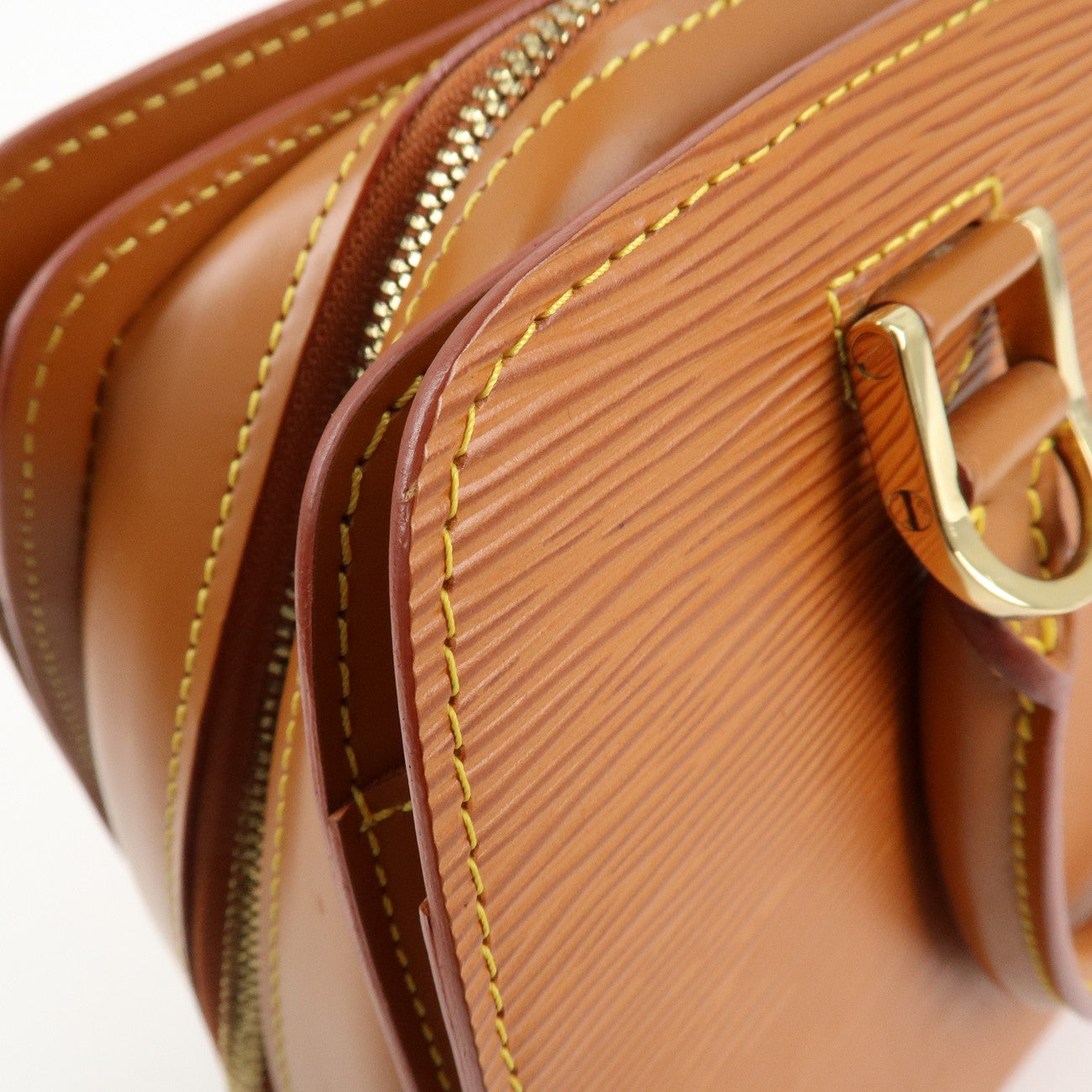 Louis Vuitton Epi Pont Neuf Hand Bag Zipang Gold M52058 Used