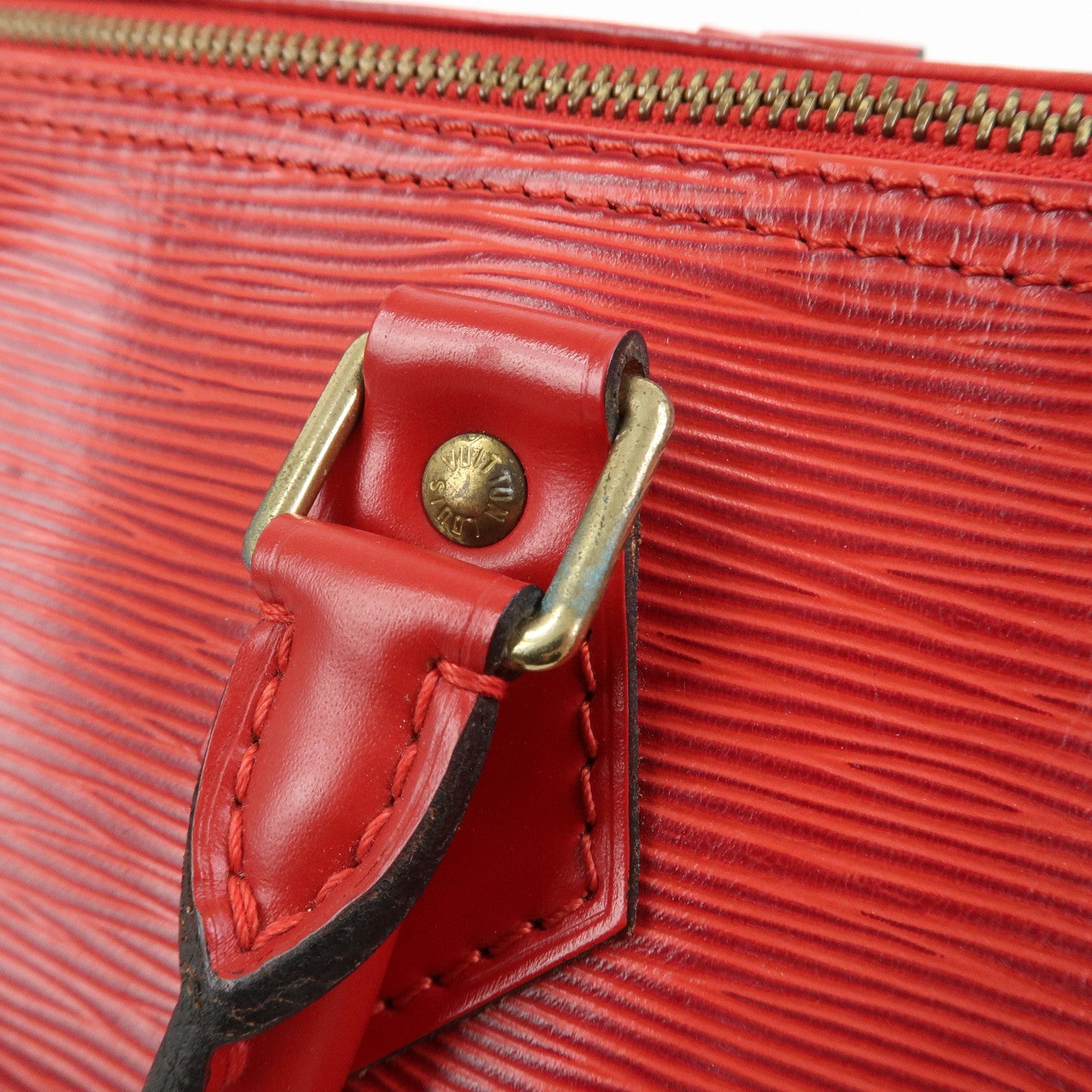 Louis Vuitton Epi Speedy 25 Hand Bag Castilian Red M43017