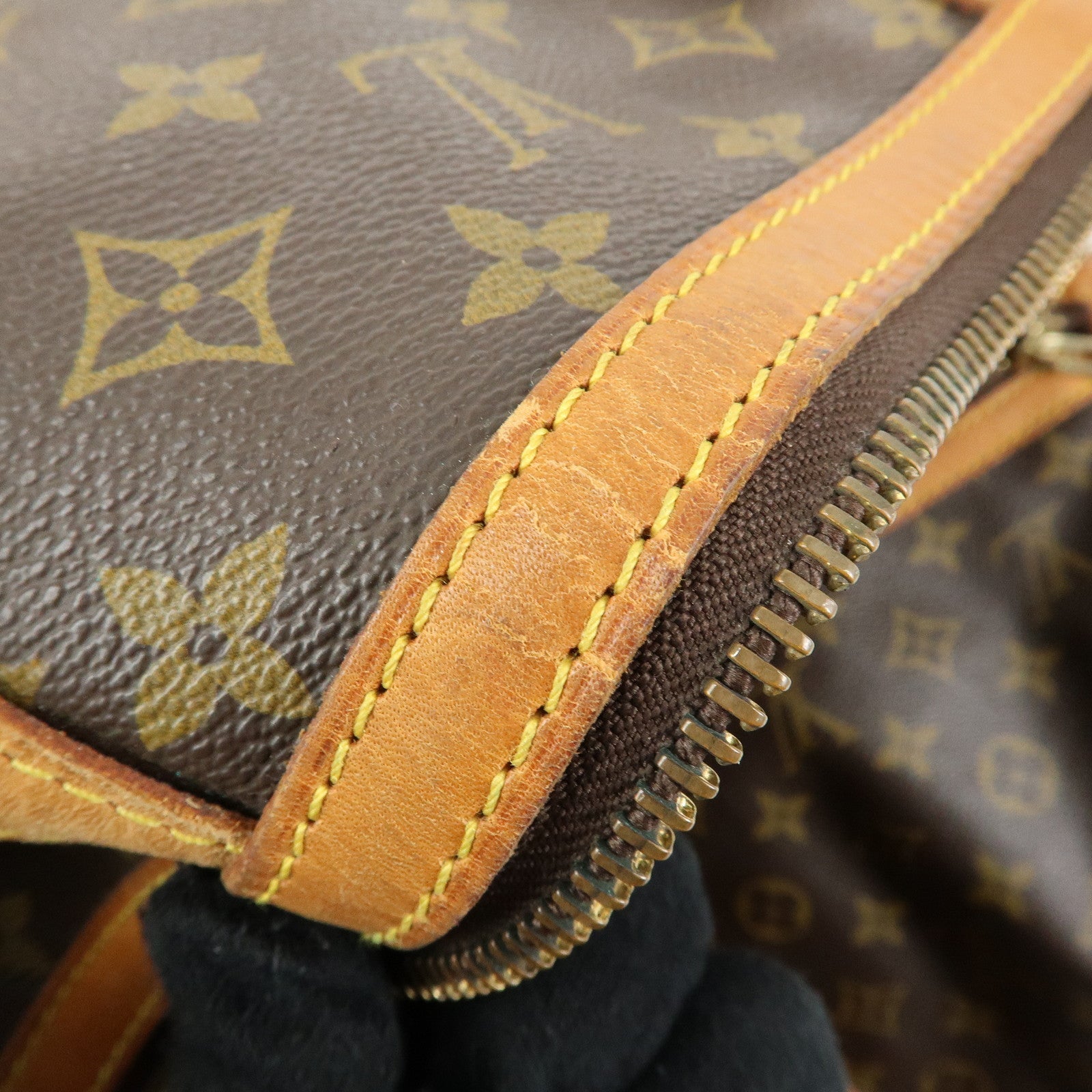 Louis Vuitton Monogram Sac Souple 55 Boston Bag Brown M41622