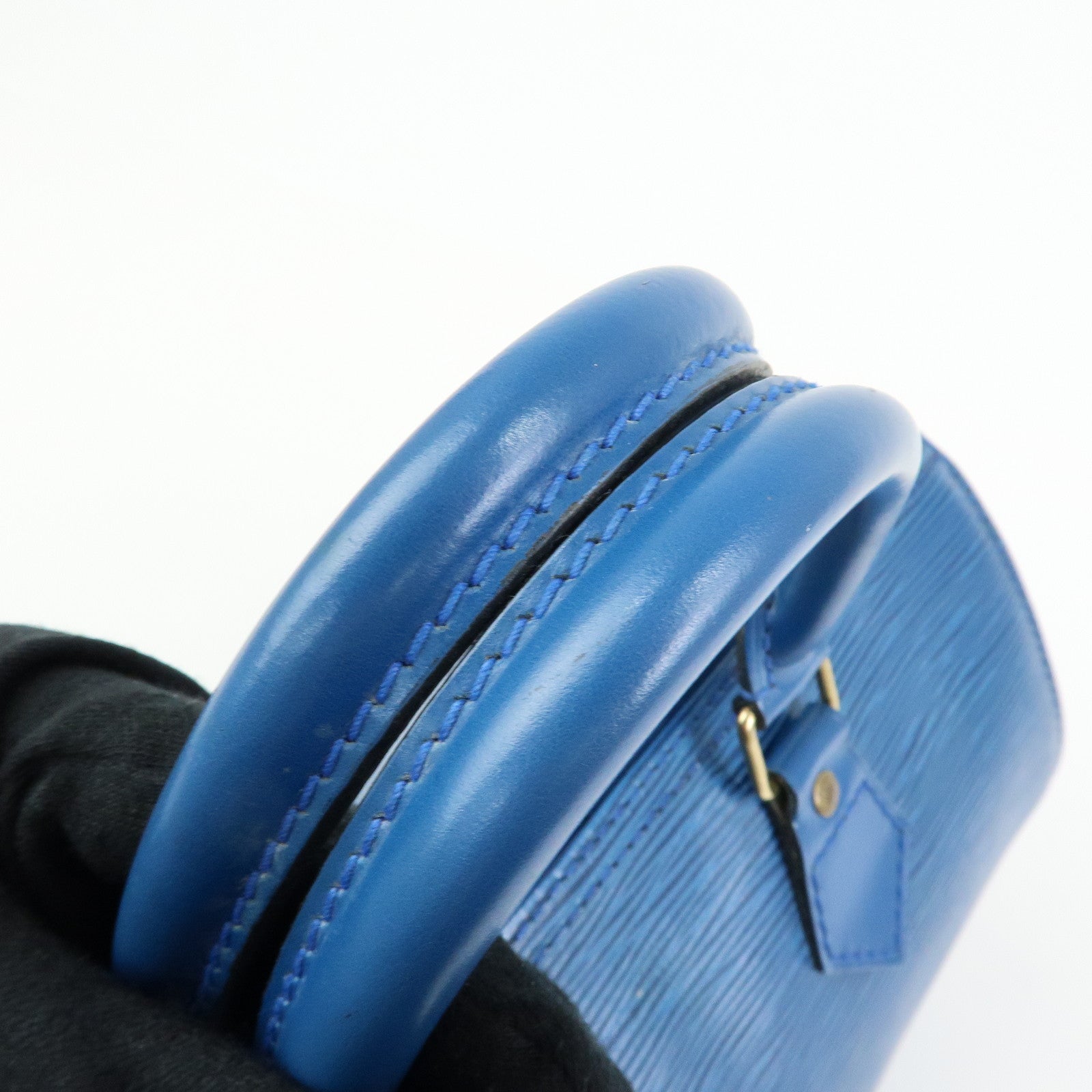 Louis Vuitton Epi Speedy 25 Hand Bag Boston Bag Toledo Blue M43015
