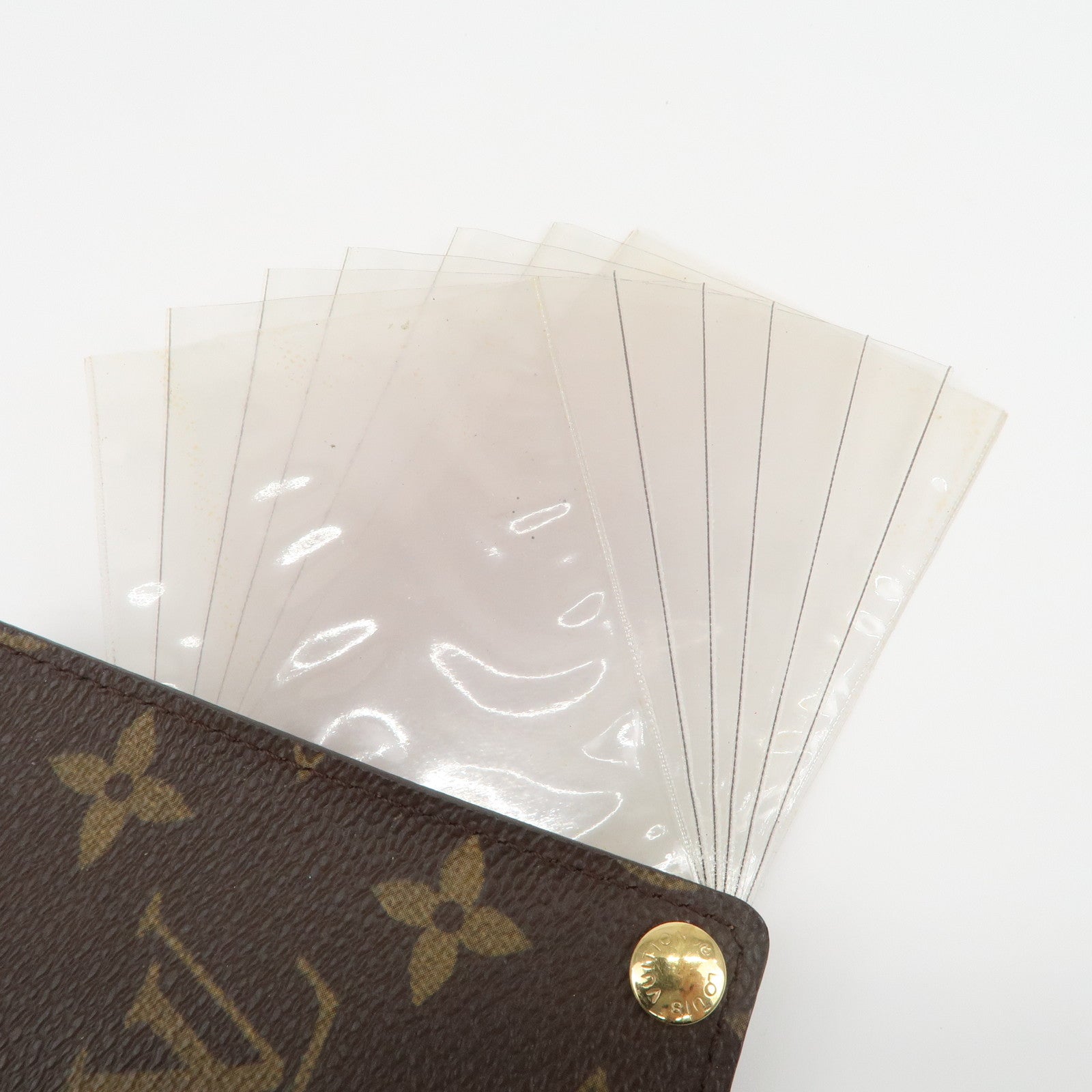 Louis Vuitton Monogram Porte Cartes Credit Pression Brown M60937