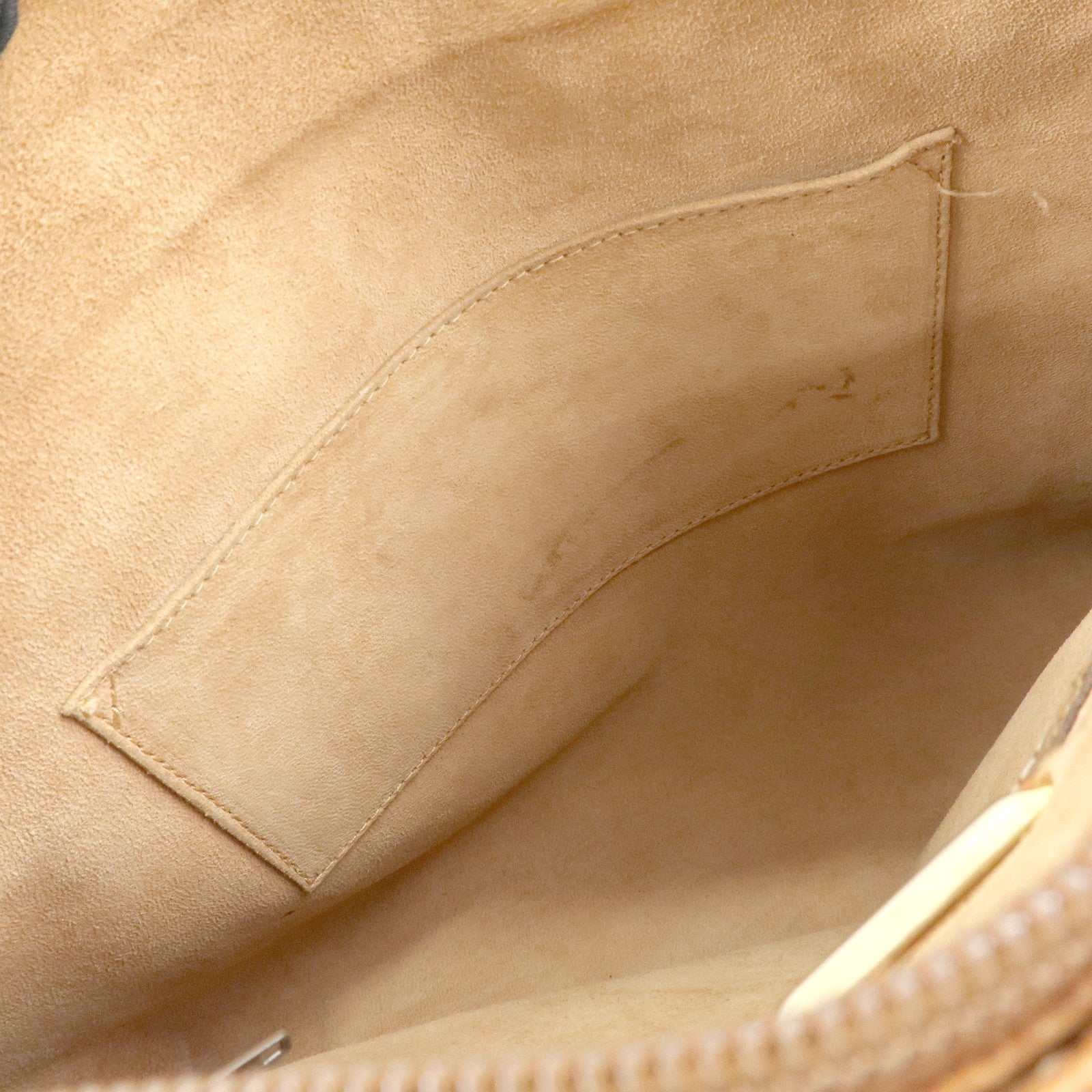 LOEWE Embossed Leather 2Way Bag Hand Bag Shoulder Bag Brown