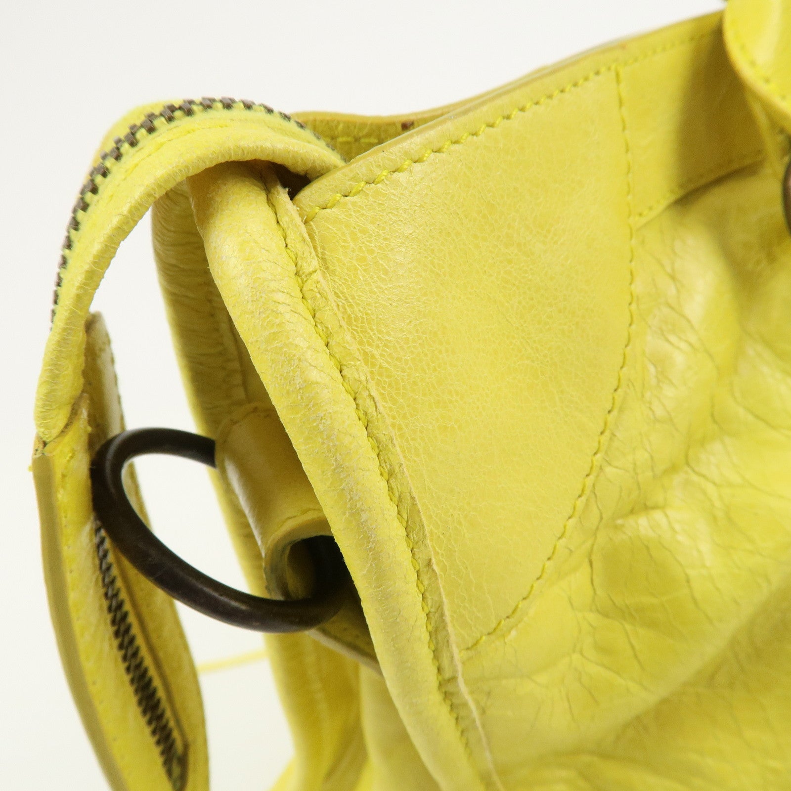 BALENCIAGA The City Leather 2Way Bag Hand Bag Shoulder Bag 115748