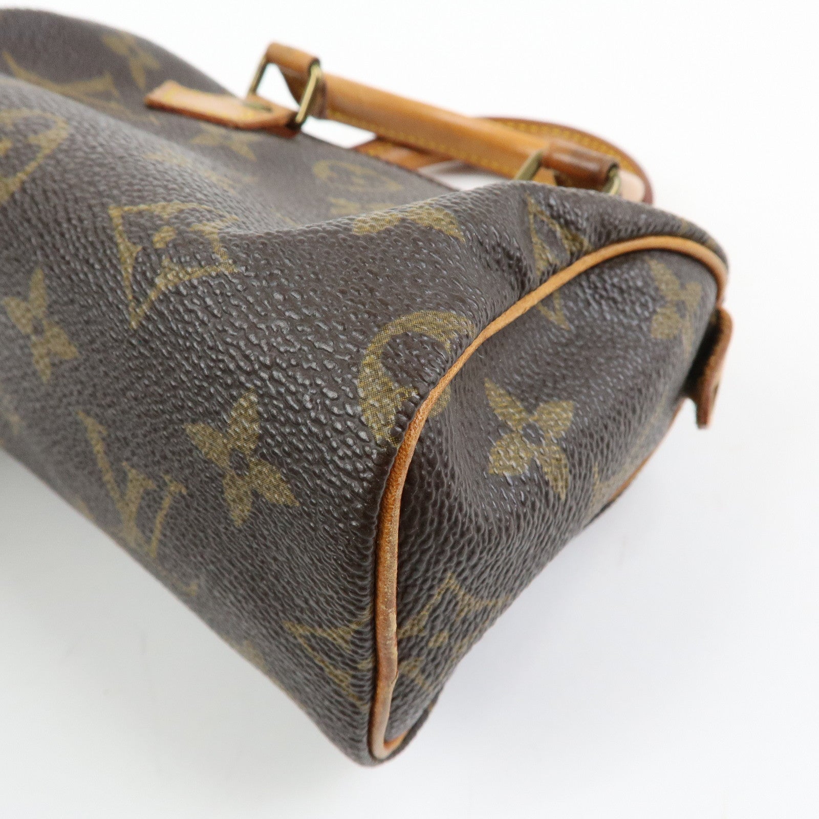 Louis Vuitton Monogram Mini Speedy & Strap Hand Bag Brown M41534