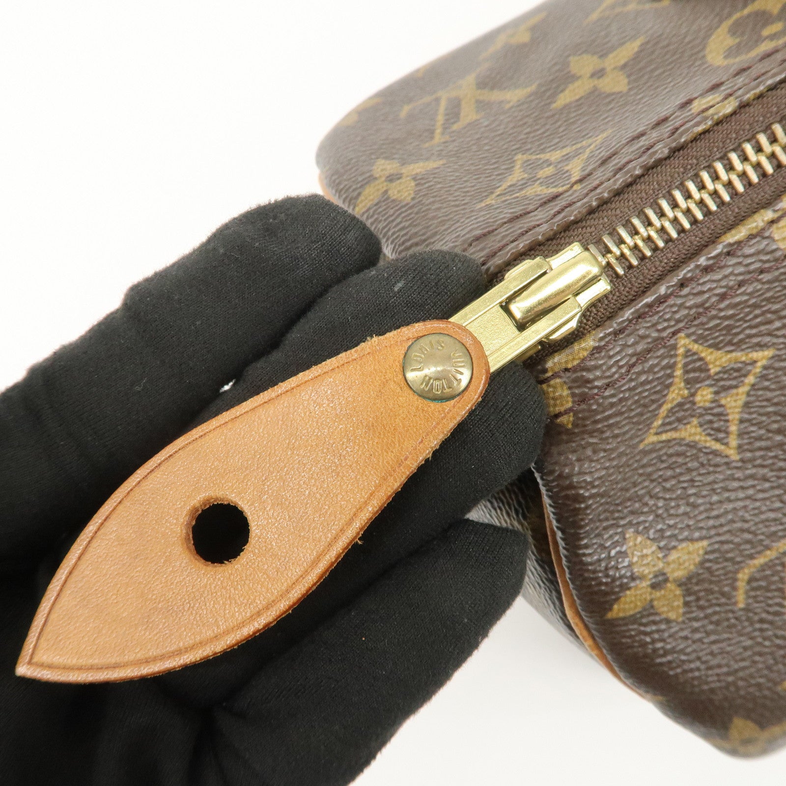 Louis Vuitton Monogram Speedy 30 Boston Bag Hand Bag Brown M41526