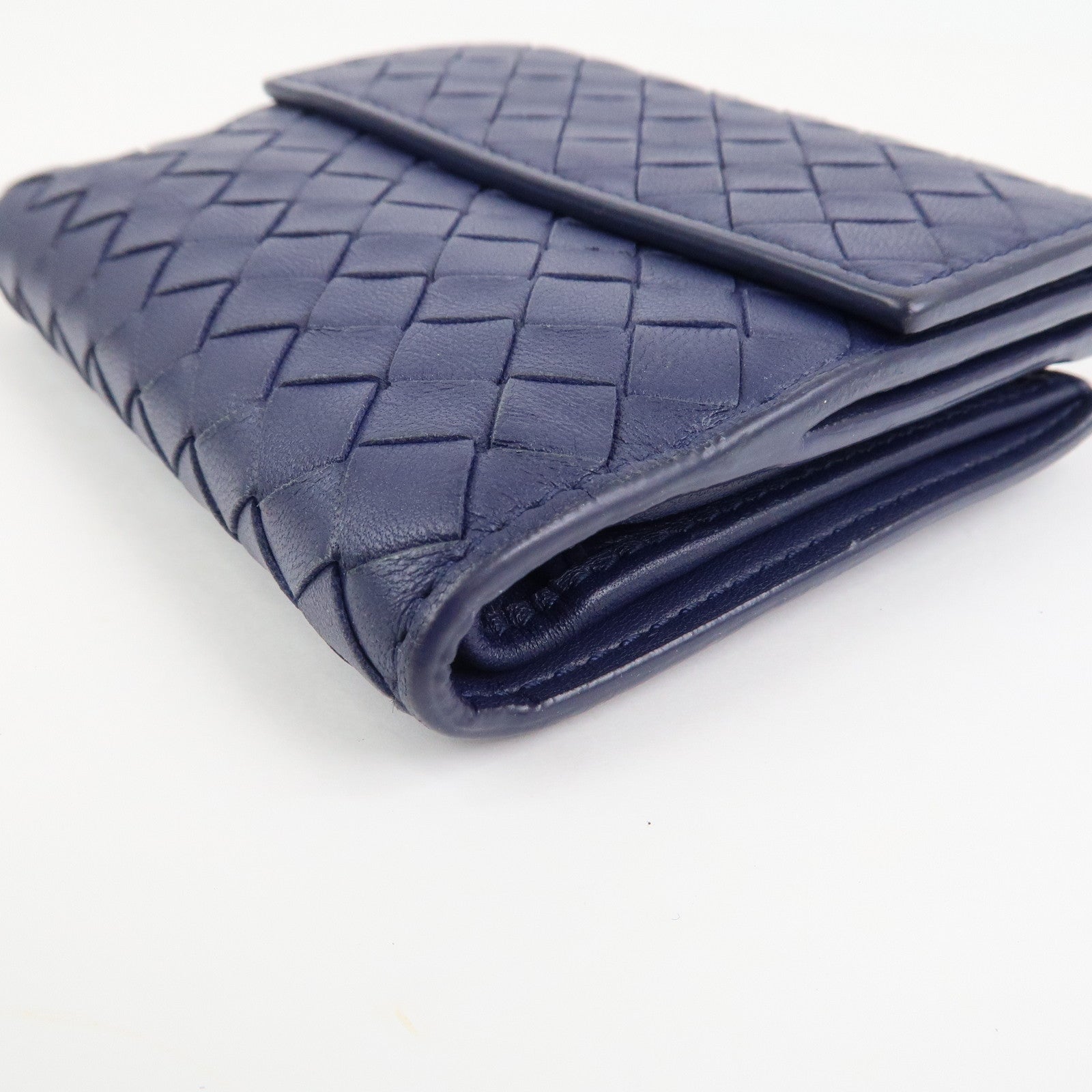 BOTTEGA VENETA Intrecciato Leather W Hook Compact Wallet 382576