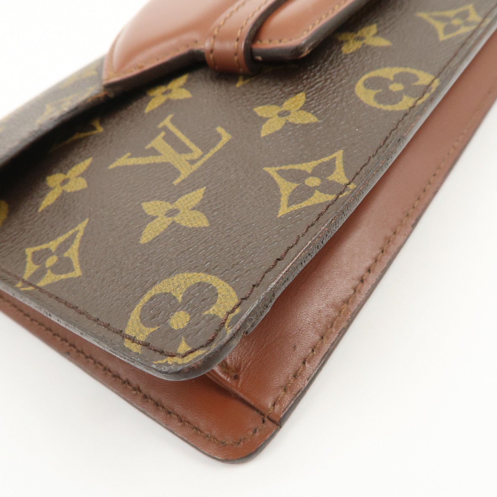 Louis Vuitton Monogram Chailot Clutch Bag Brown M51788