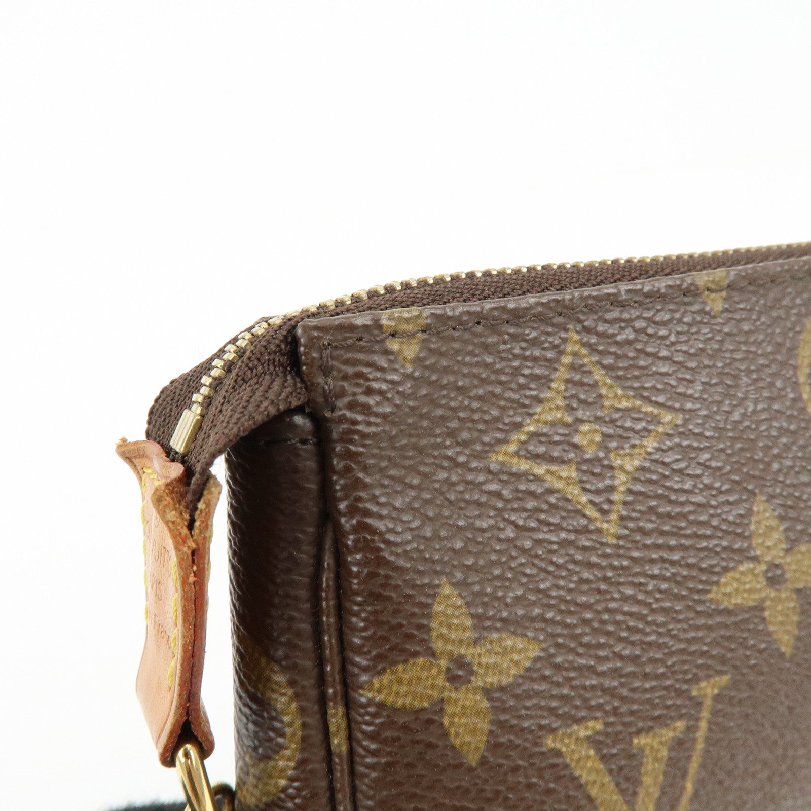 Louis Vuitton Monogram Mini Pochette Accessoires Hand Bag M58009