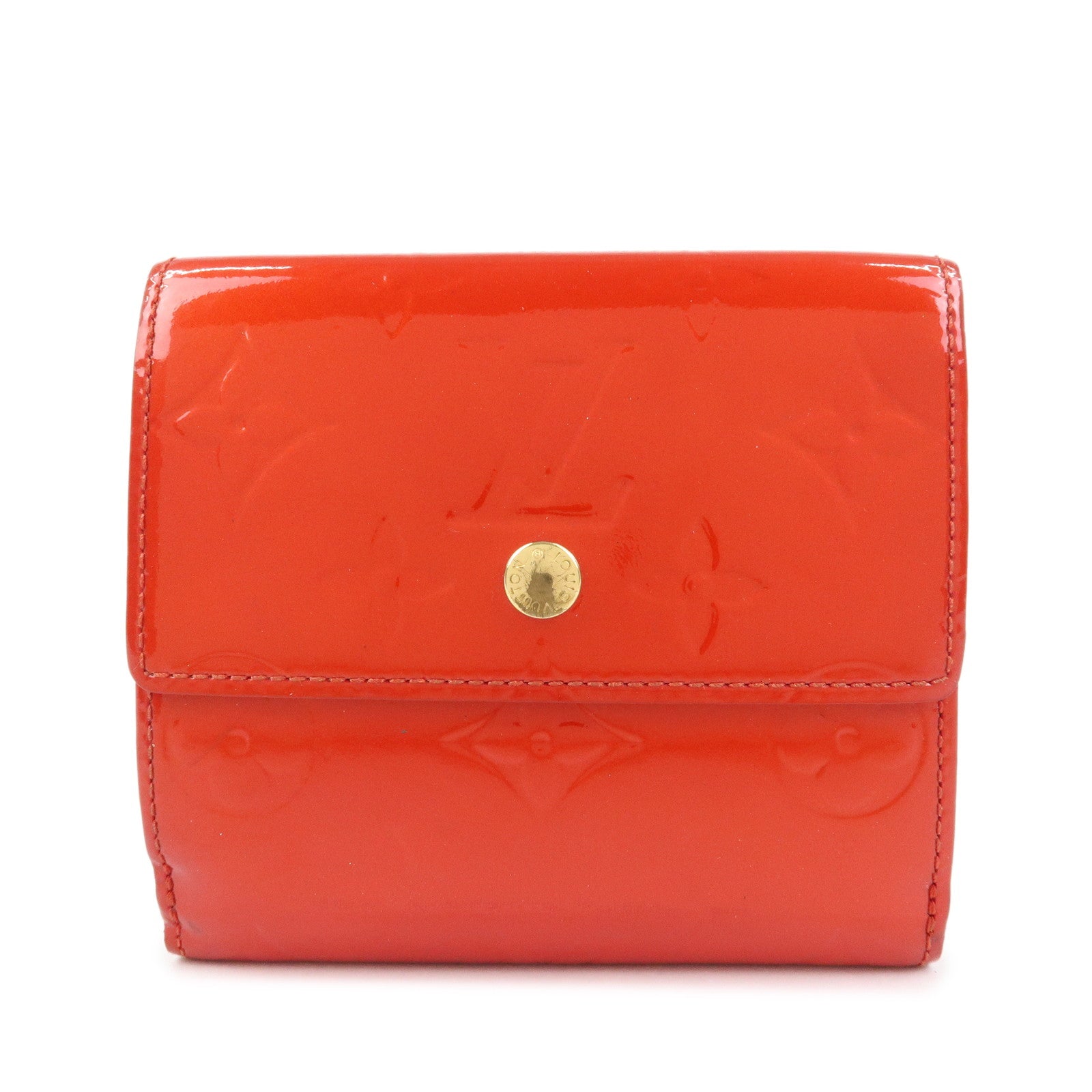 Louis Vuitton Vernis Leather Porte‑Monnaie Cartes Crédit Red M91169