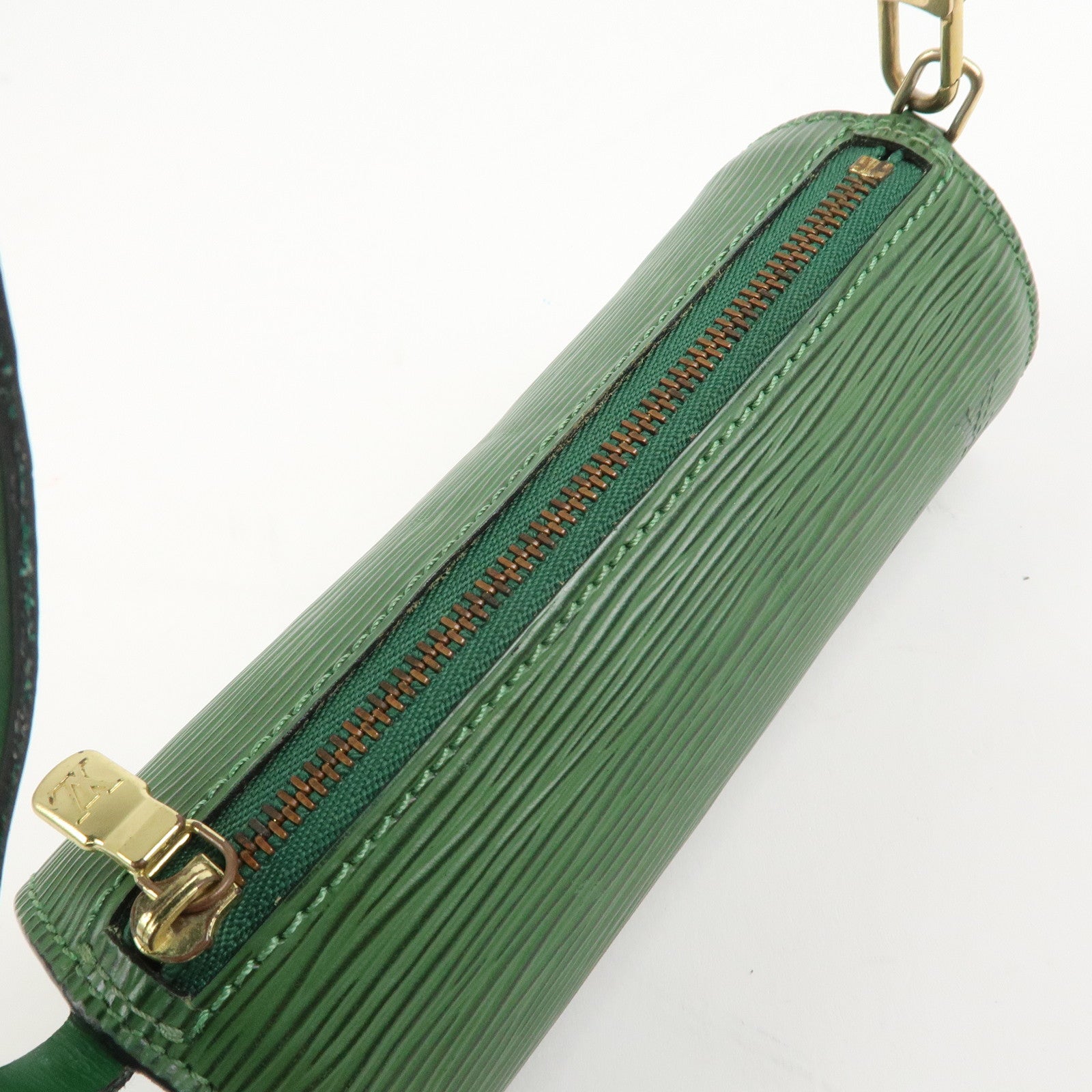 Louis Vuitton Epi Mini Pouch For Soufflot Hand Bag Borneo Green