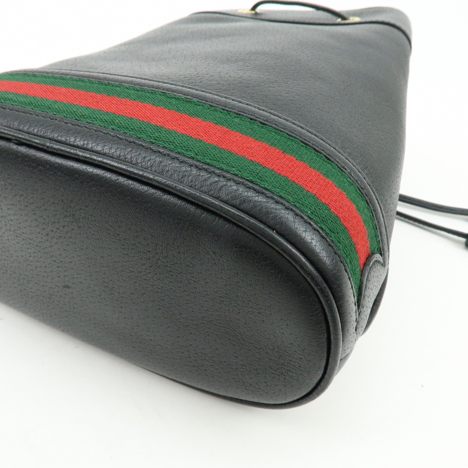 GUCCI Ophidia Sherry GG Marmont 2way Bucket Bag Small Black 610846