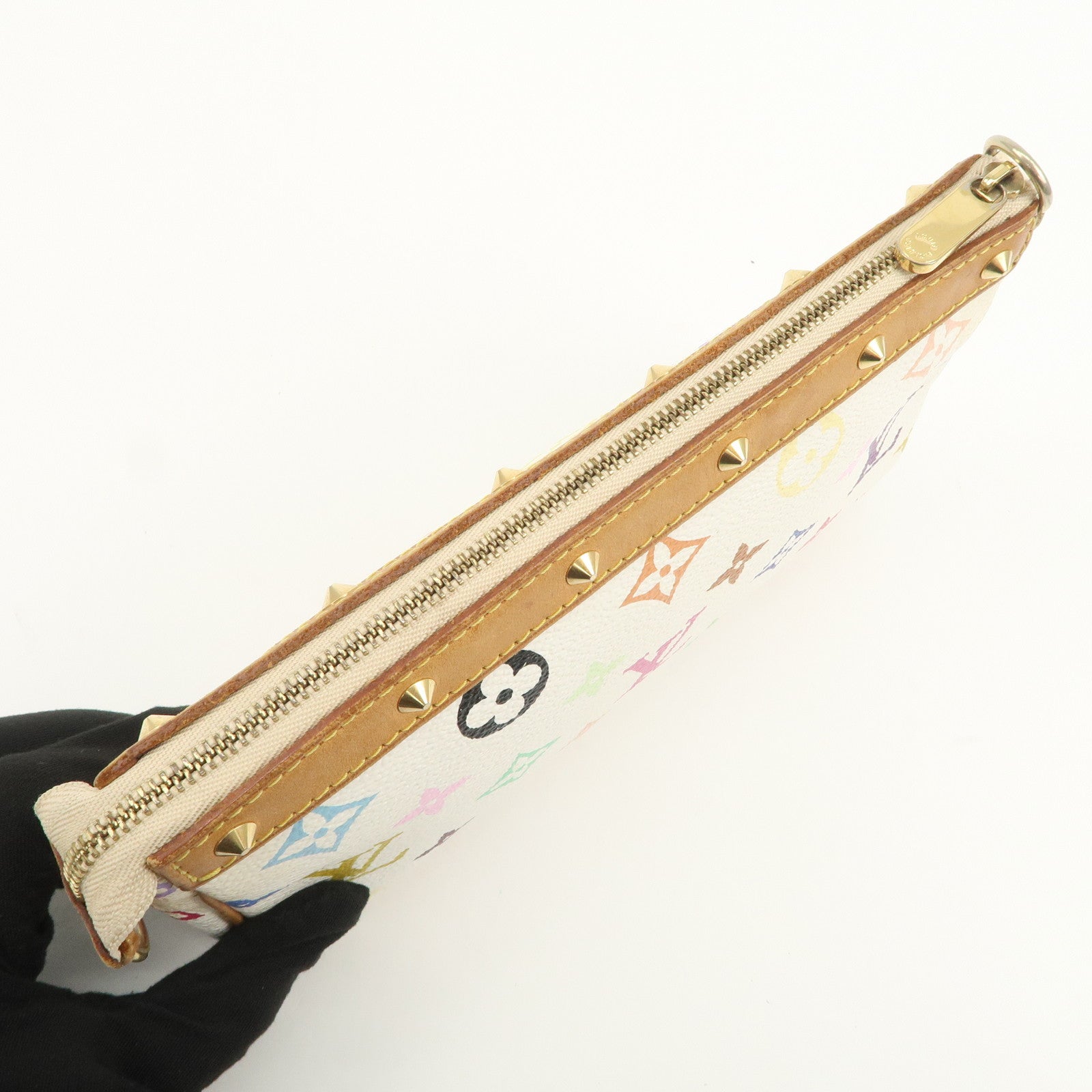 Louis Vuitton Monogram Multicolor Pochette Accessoires Blanc M92649