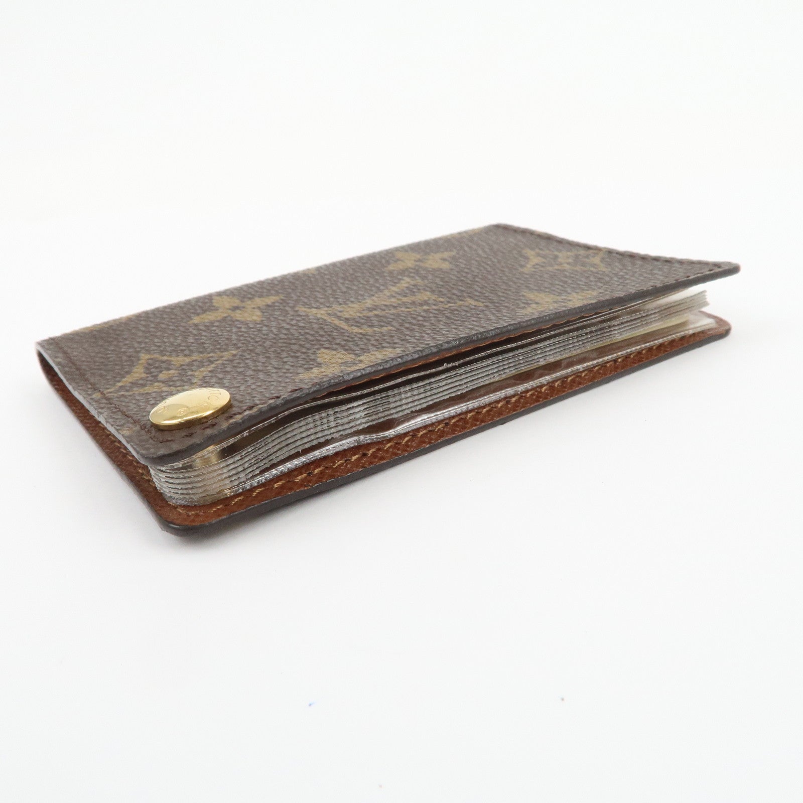 Louis Vuitton Monogram Porte Cartes Credit Pression Brown M60937