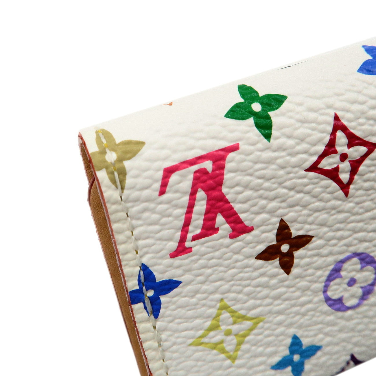 Louis Vuitton Monogram Multicolor Multiclés 4 Key Case Blanc M60043