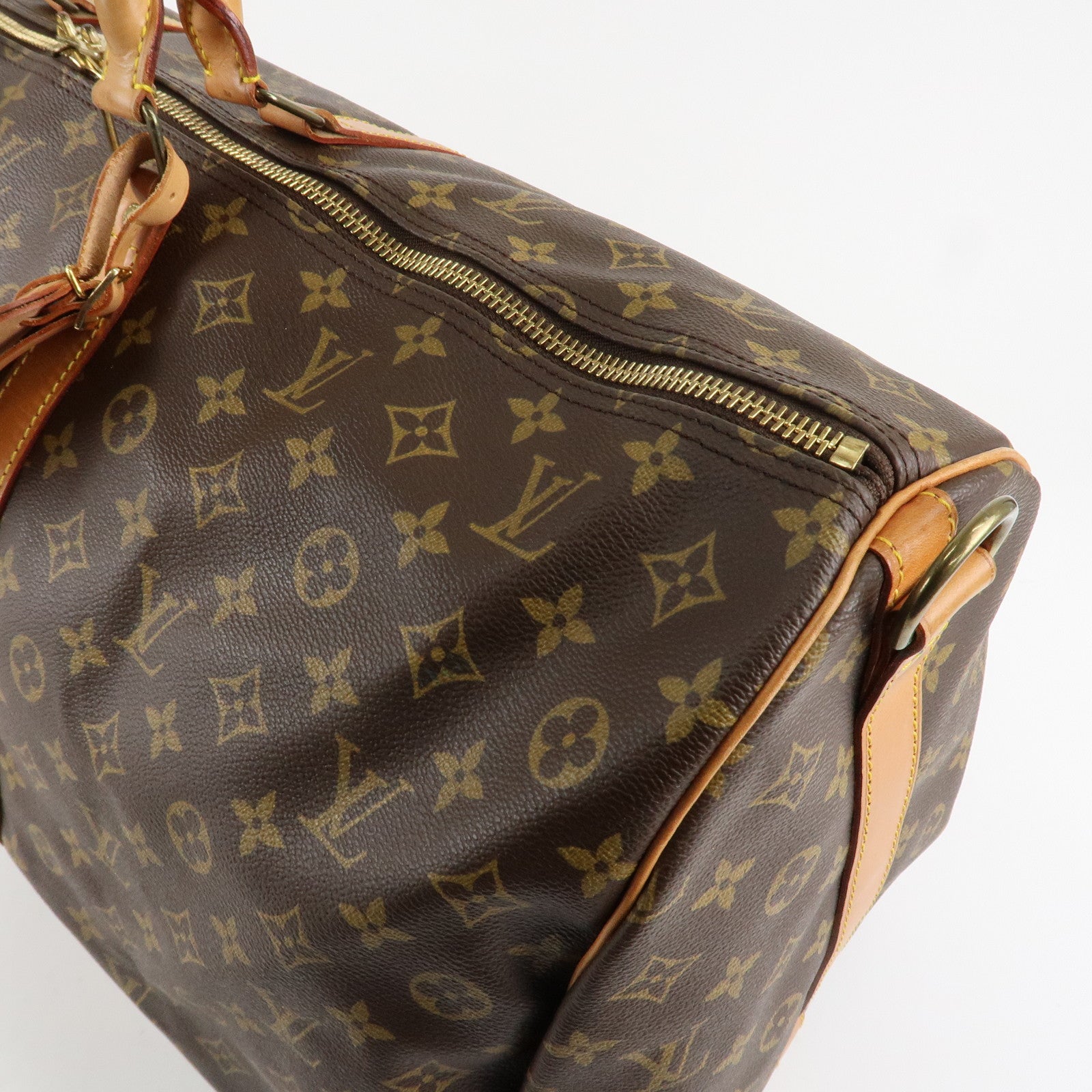 Louis Vuitton Monogram Keep All Bandouliere 60 Bag Brown M41412 Used