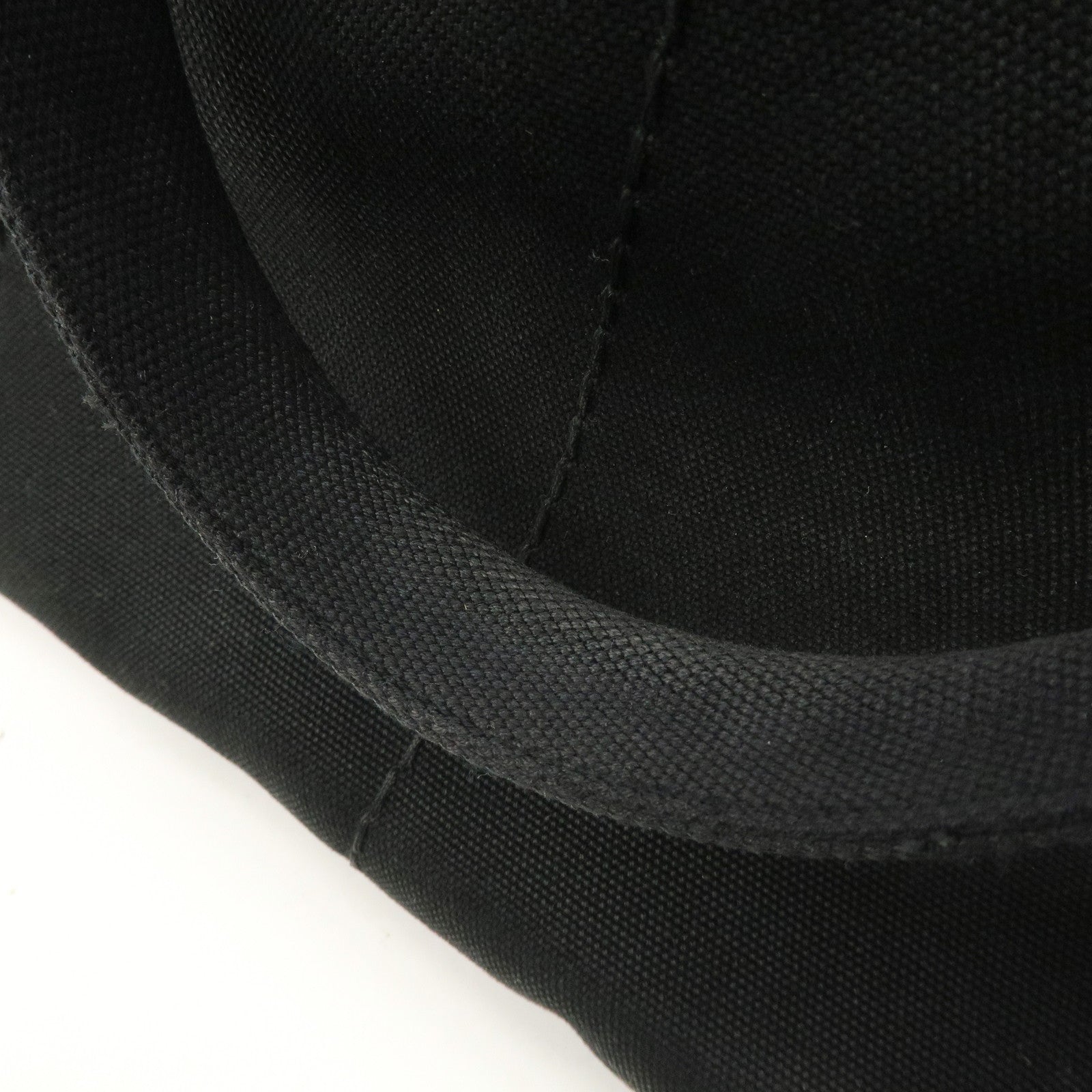 PRADA Canapa Canvas Tote Bag Hand 2Way Bag Black BN1877