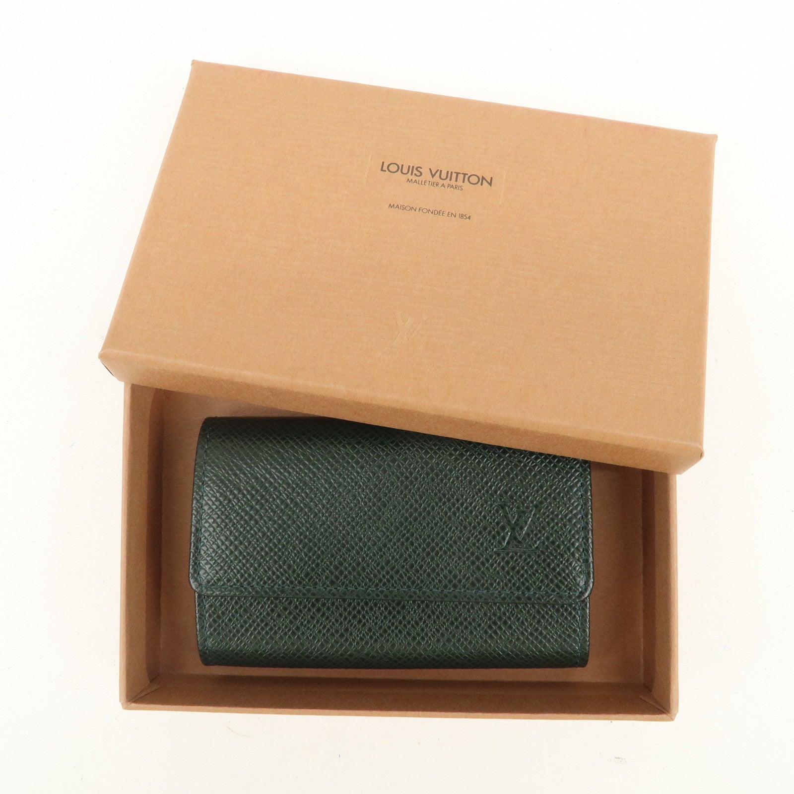 Louis Vuitton Taiga Leather Multicles 6 Key Case Epicea M30534