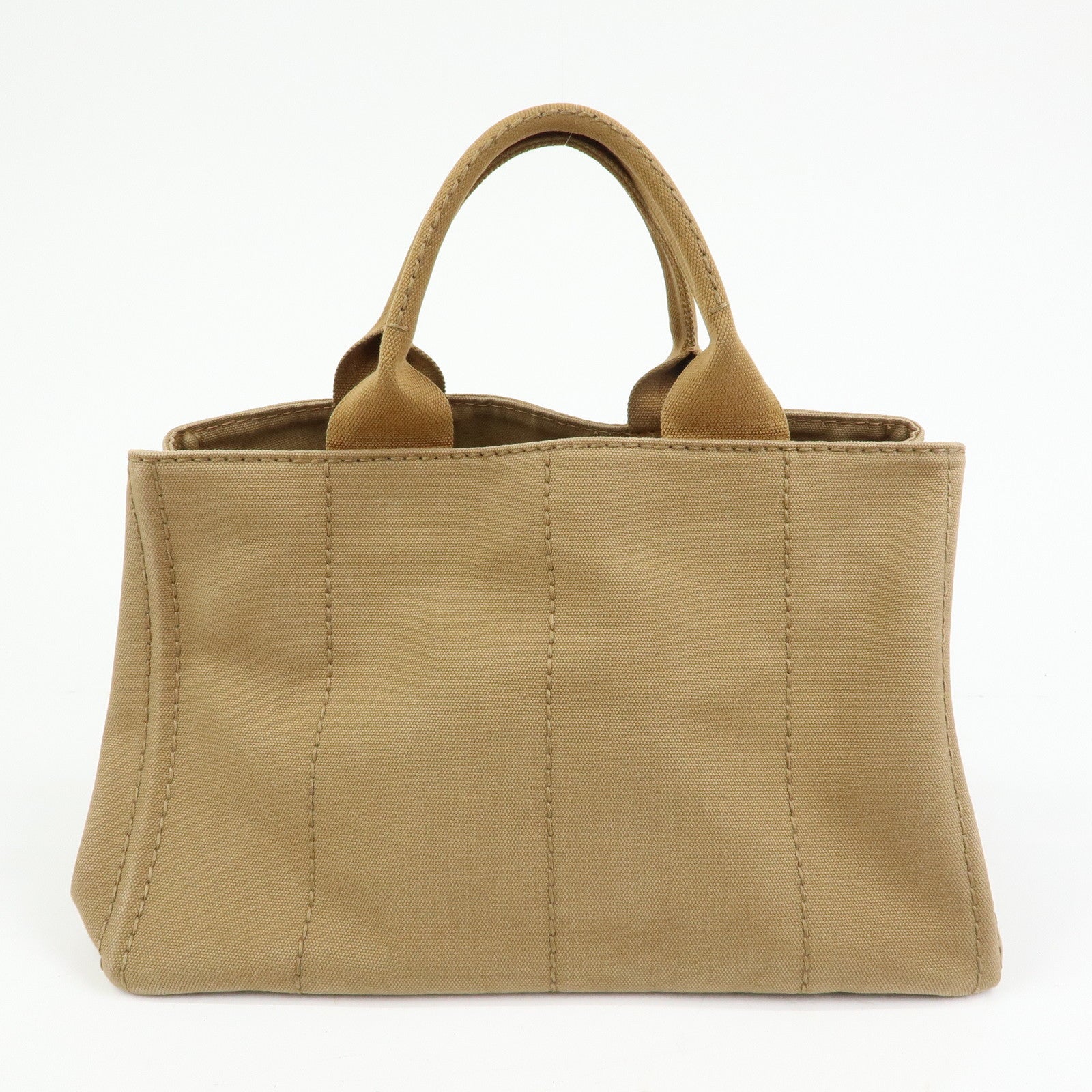 PRADA Triangle Logo CANAPA Canvas 2Way Bag Hand Bag Shoulder Bag