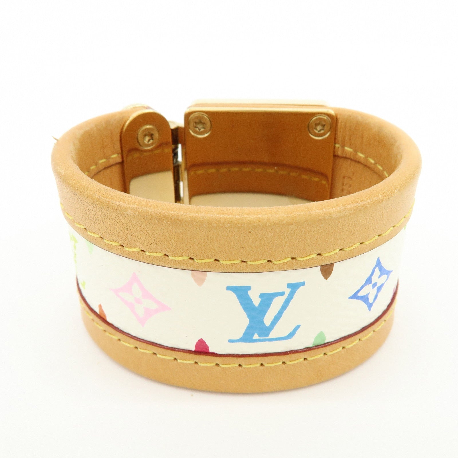 Louis Vuitton Monogram Multicolor Bracelet Serrure Bangle M92593